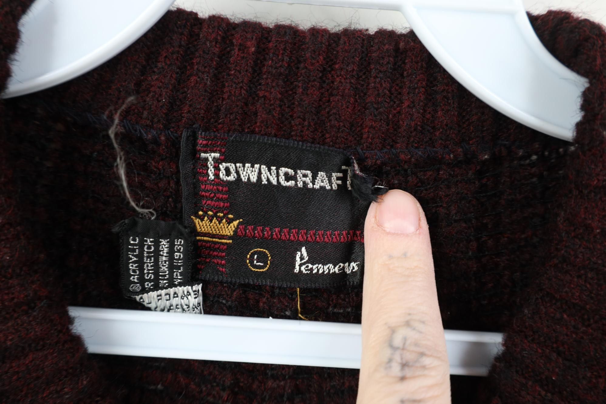 Vintage Vintage 60s 70s Penneys Ribbed Knit Crewneck Sweater USA Size US L / EU 52-54 / 3 - 4 Thumbnail
