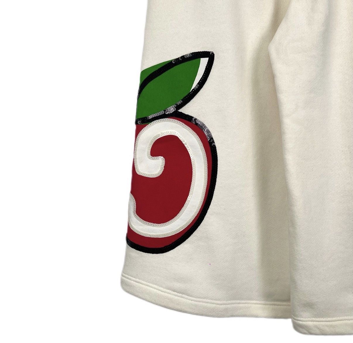 Gucci Gucci Off White Double G Sequin Apple Logo Cropped Pants K12 Size 27" / US 4 / IT 40 - 6 Thumbnail