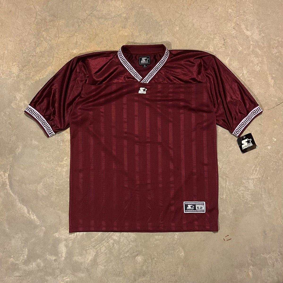 Starter × Vintage Crazy Vintage Y2K Starter Striped Baggy Football Jersey NWT Size US XXL / EU 58 / 5 - 1 Thumbnail