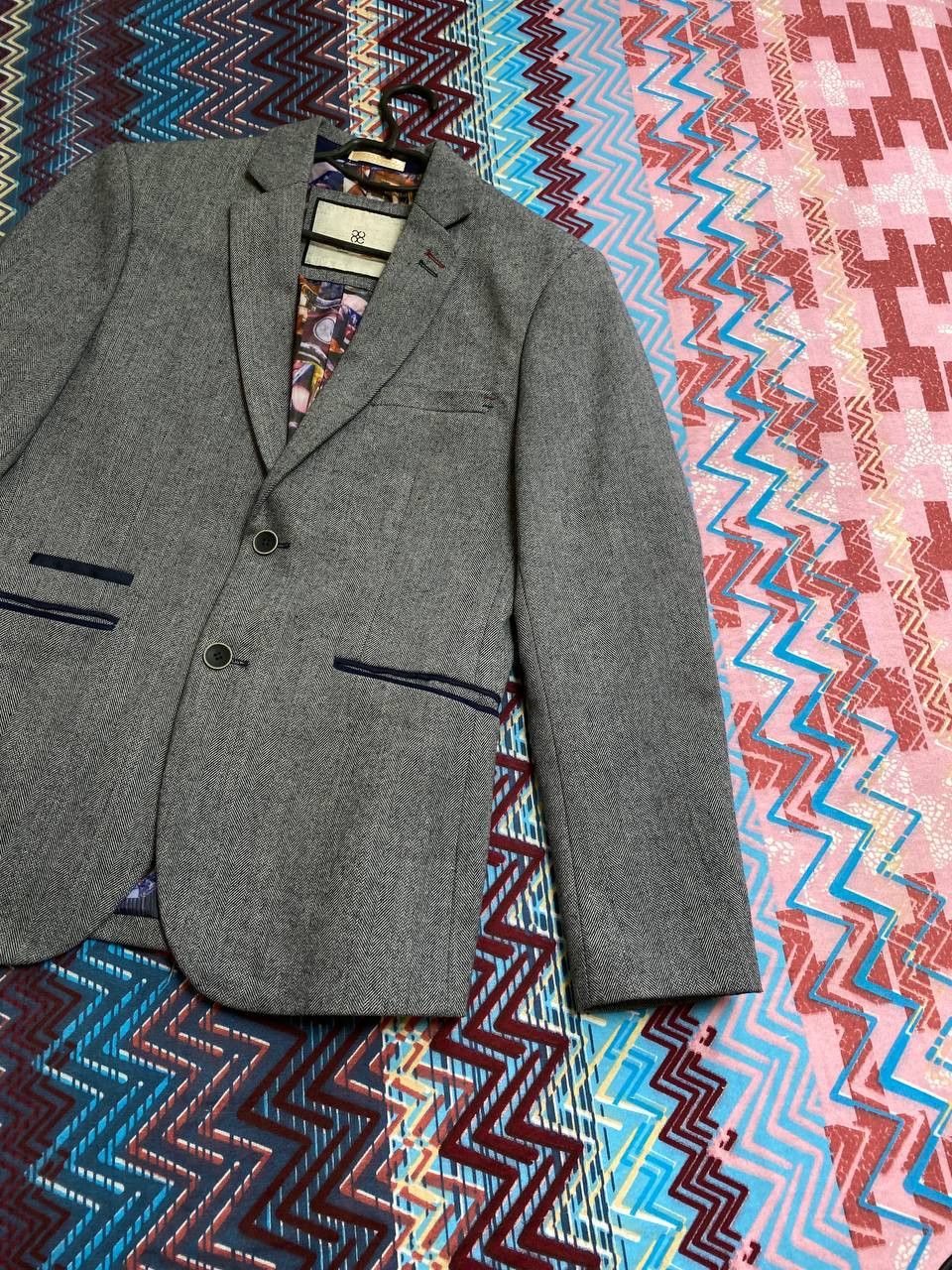 Vintage Vintage Blazer CAVANI gray Streetwear Y2K Size 46R - 5 Thumbnail