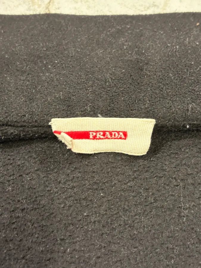 Prada 2000s Prada Black Wool & Nylon Fleece Hybrid Jacket Size US M / EU 48-50 / 2 - 11 Thumbnail