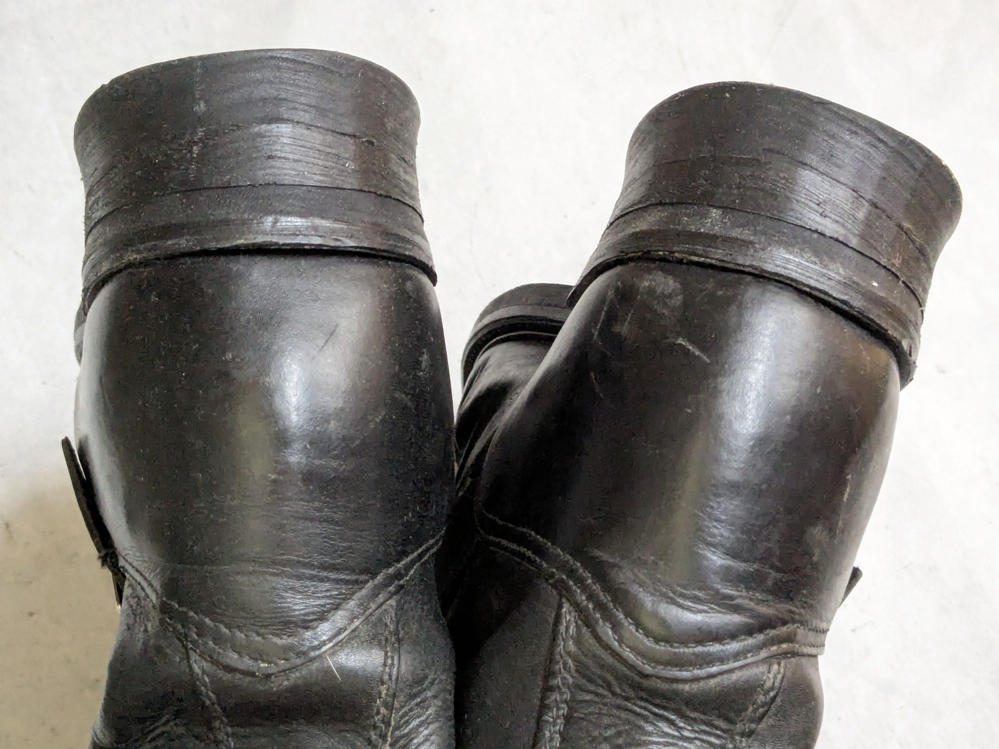 Genuine Leather Vintage Engineer Boots Black 13 E Wide Leather Buckle USA Size US 13 / EU 46 - 13 Thumbnail