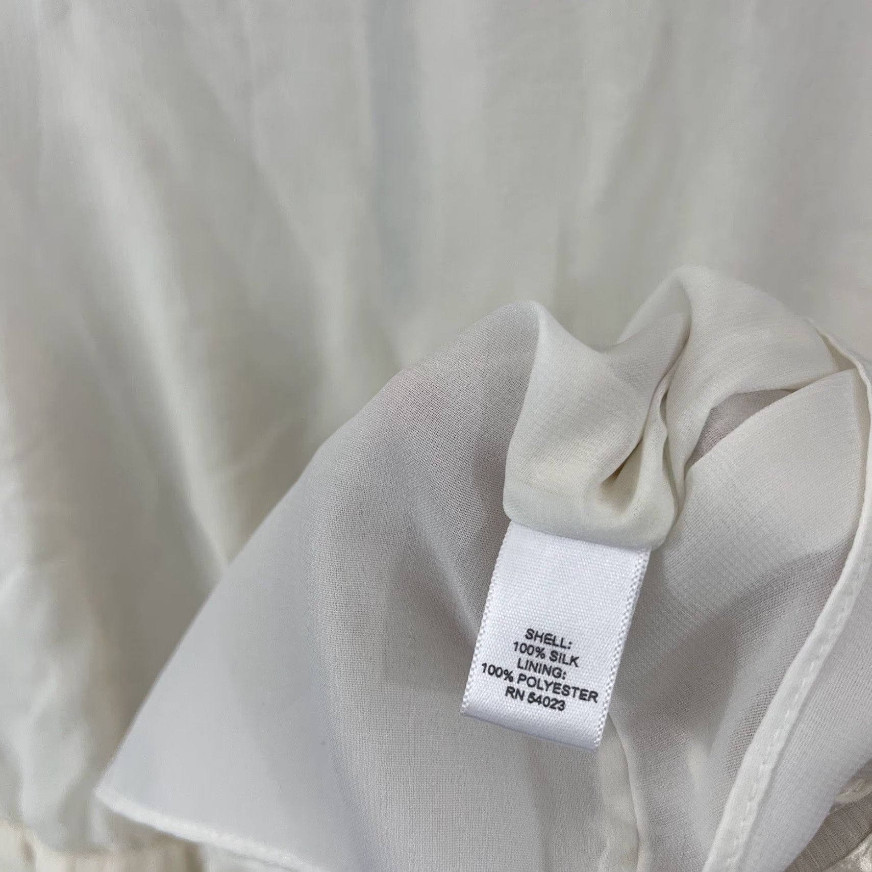 Banana Republic Banana Republic Dress Womens 8 Cream Silk Sleeveless Knee Length Casual Formal Cocktail 100% Silk Satin Size M / US 6-8 / IT 42-44 - 7 Thumbnail