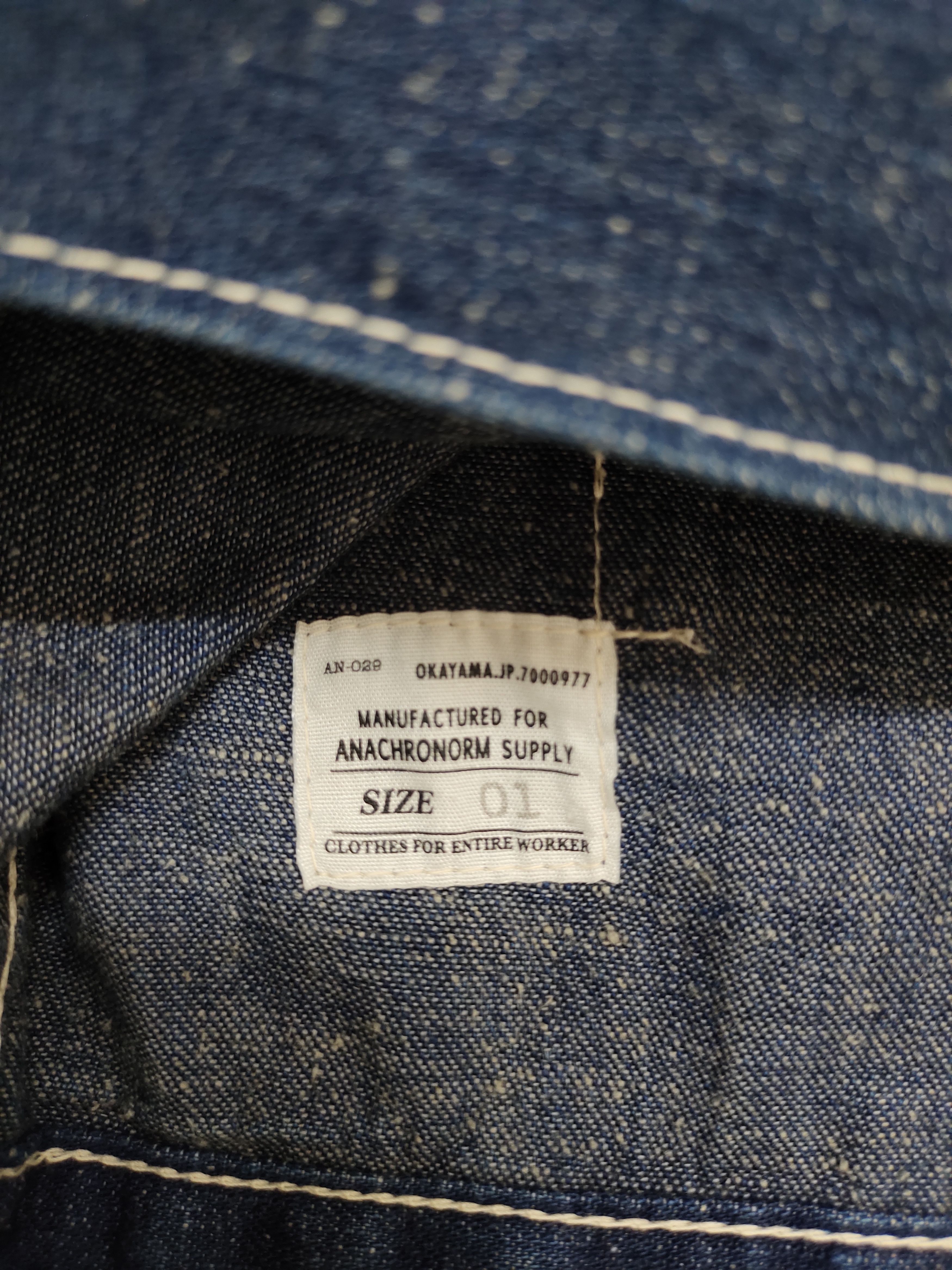 ANACHRONORM Anachronnorm Japan Type 2 Buckle Back Denim Jacket Size US S / EU 44-46 / 1 - 17 Thumbnail