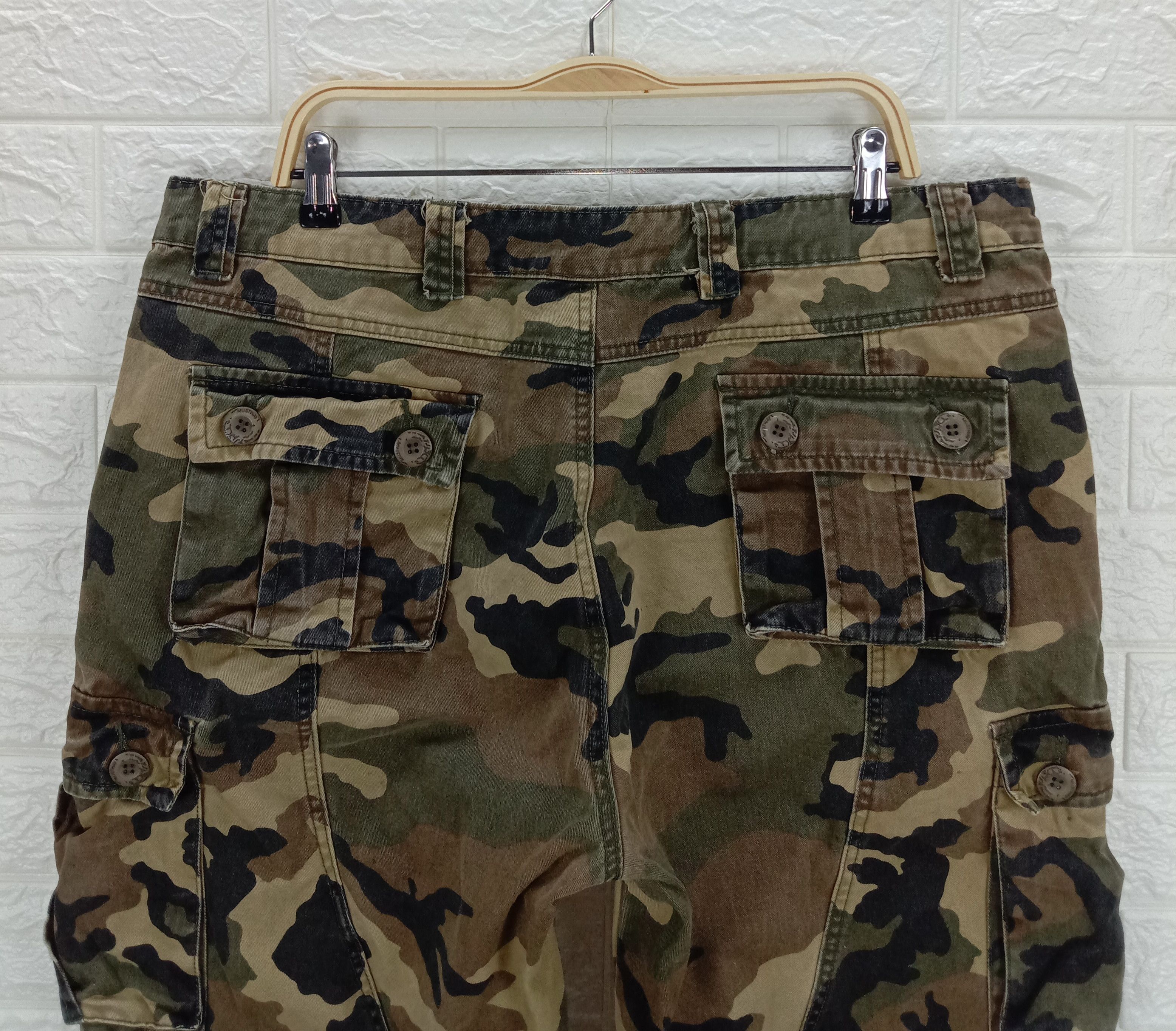 Japanese Brand Vintage Camo Mustway Multi Pocket Cargo Pants Size US 38 / EU 54 - 6 Thumbnail