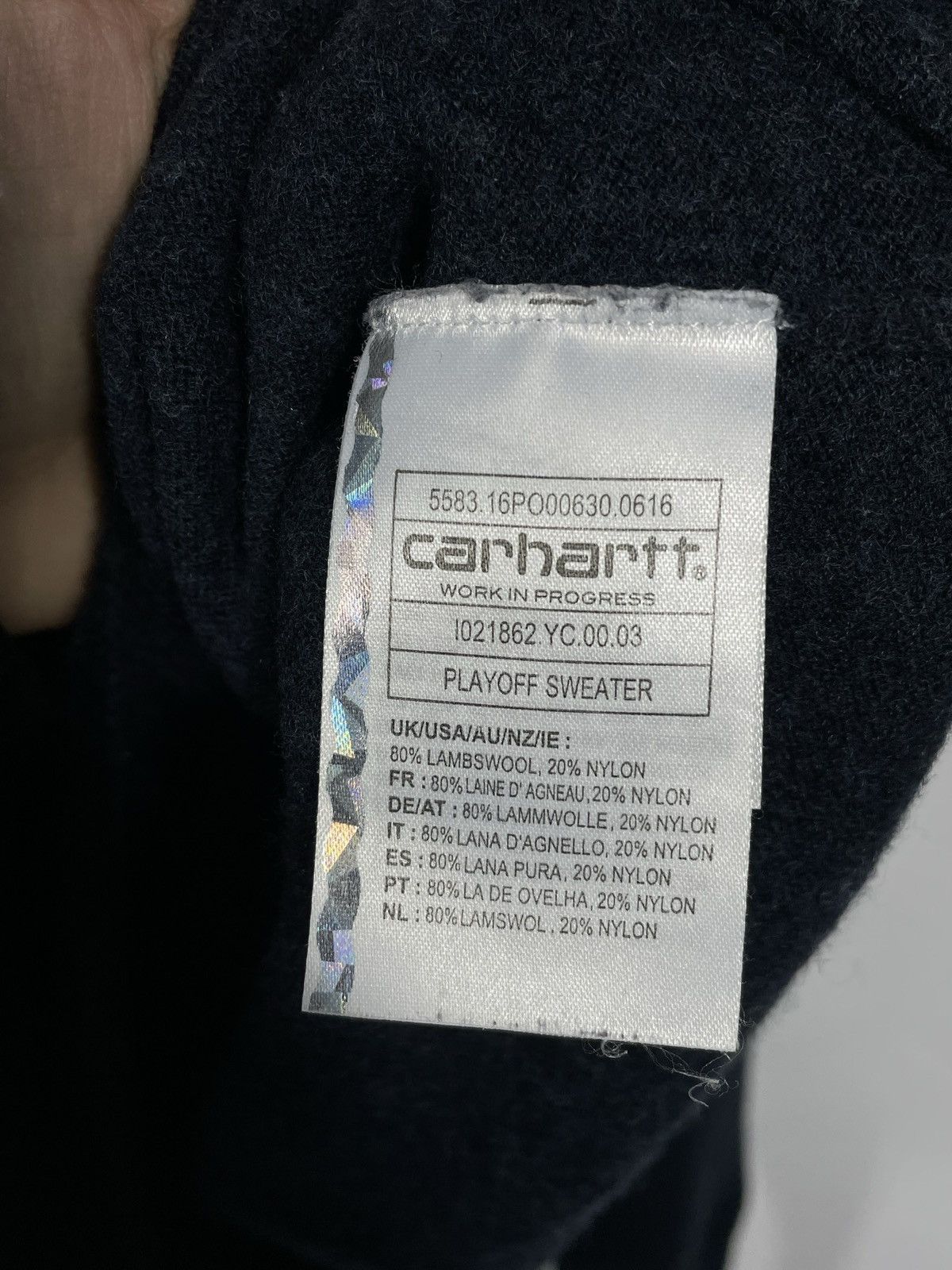 Carhartt × Vintage Carhartt Retro 00s Wool Knitwear Pull Crewneck Sweatshirt Size US M / EU 48-50 / 2 - 6 Thumbnail