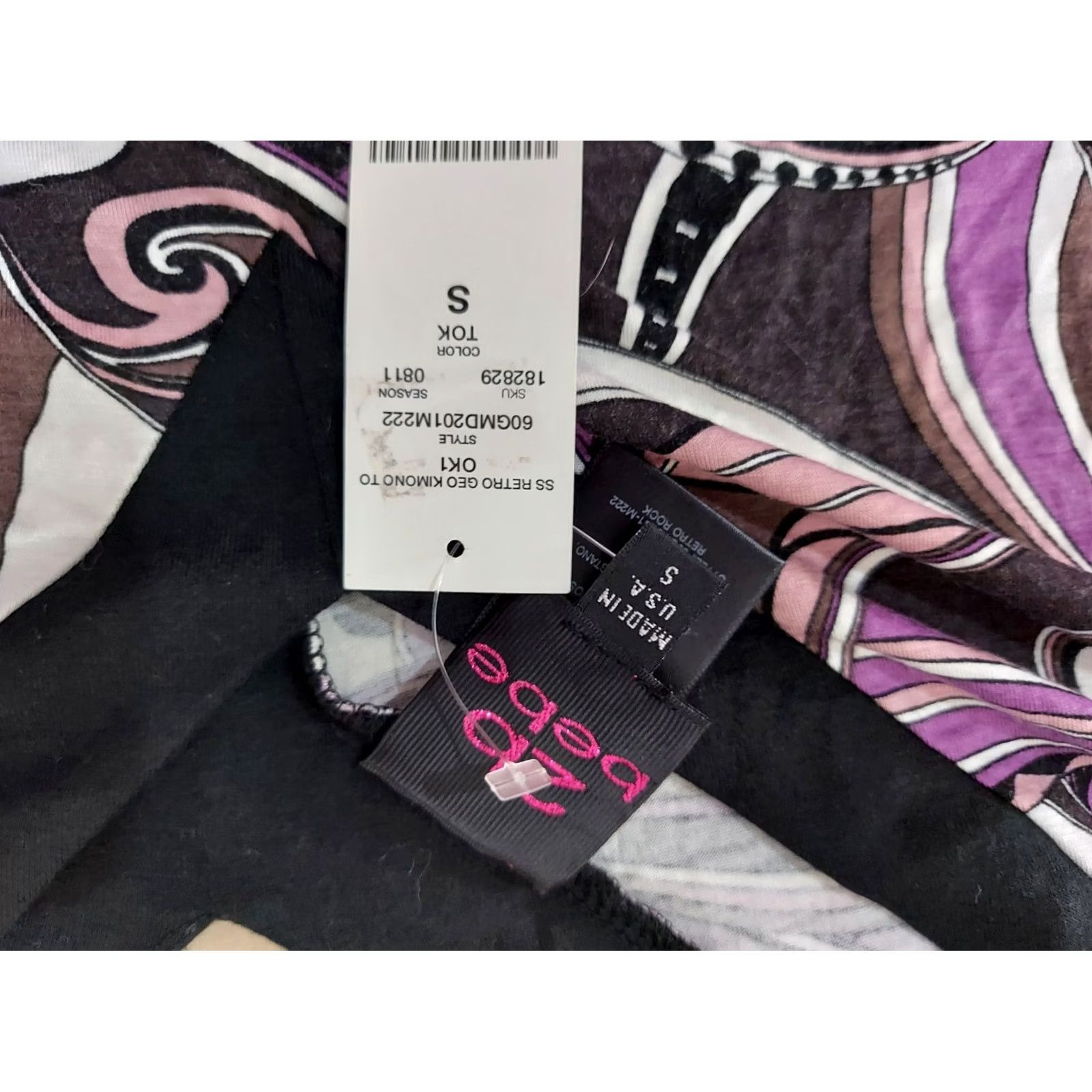 Bebe bebe Poncho S Small Purple Womens Size S / US 4 / IT 40 - 2 Thumbnail