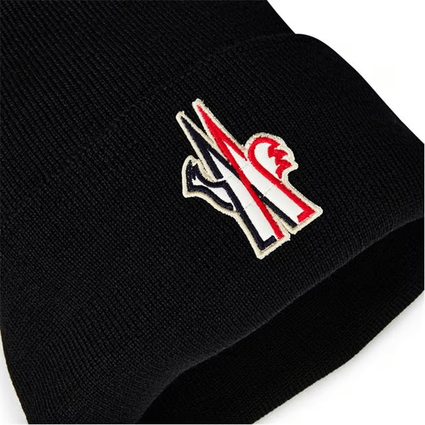 Moncler Pure Wool Beanie Size ONE SIZE - 3 Thumbnail