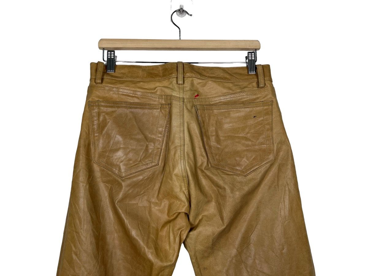 Japanese Brand 🔥 JUN MEN LEATHER TROUSER MOTO Size US 32 / EU 48 - 9 Thumbnail