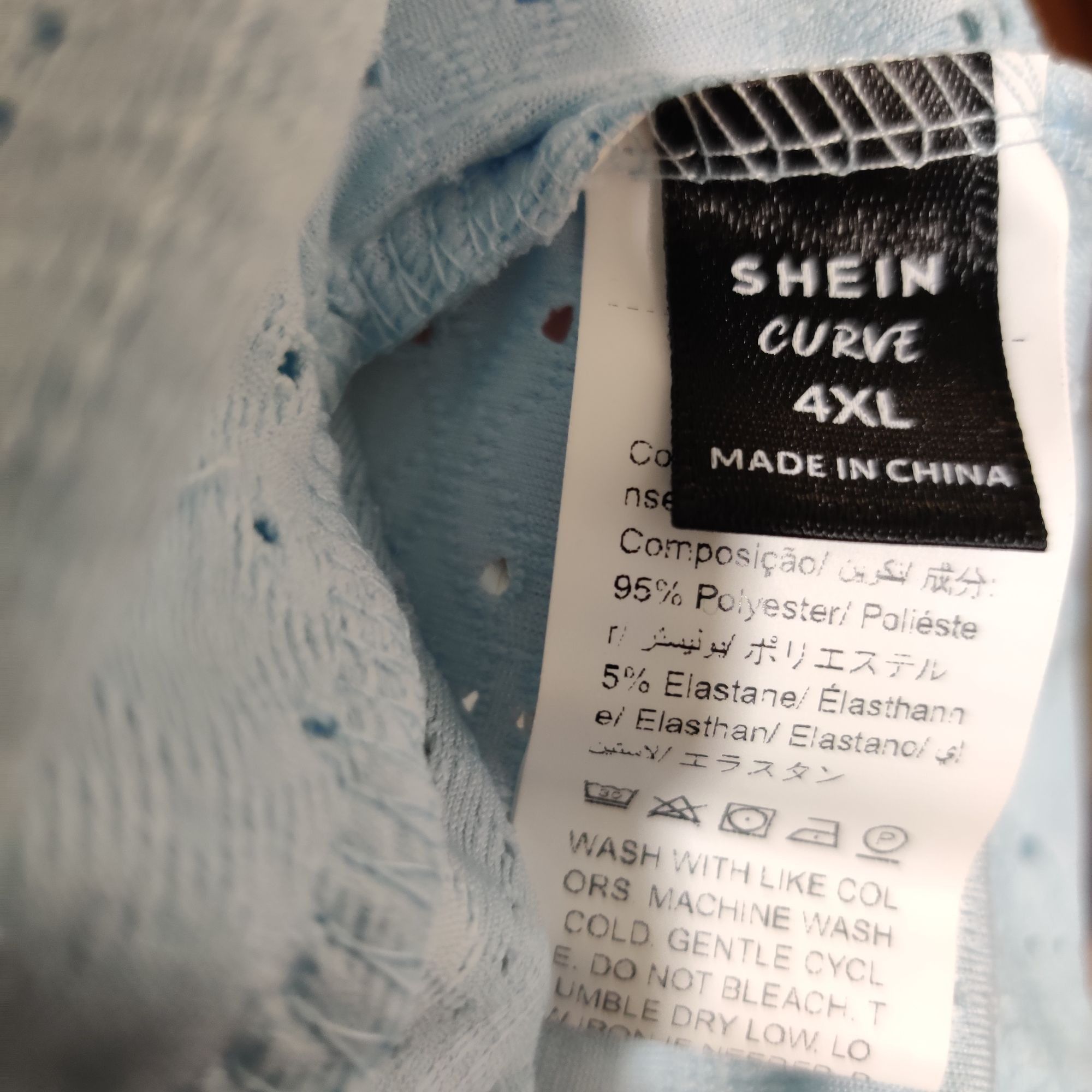 Shein Shein Curve Womens Plus Size Tank Top Eyelet Wrap Side Butto Size 3XL / US 20-22 - 4 Thumbnail