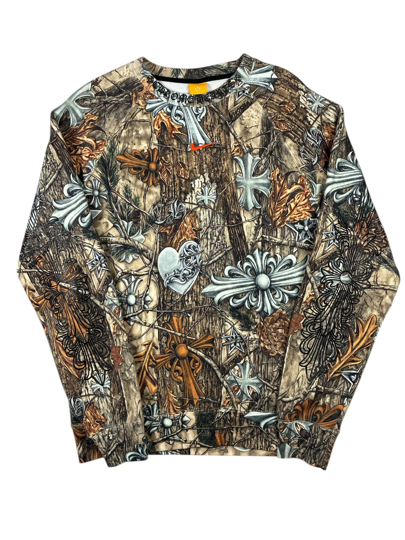 Chrome Hearts CHROME HEARTS X NOCTA FLEECE CREWNECK 'CAMO' Size US M / EU 48-50 / 2 - 1 Thumbnail