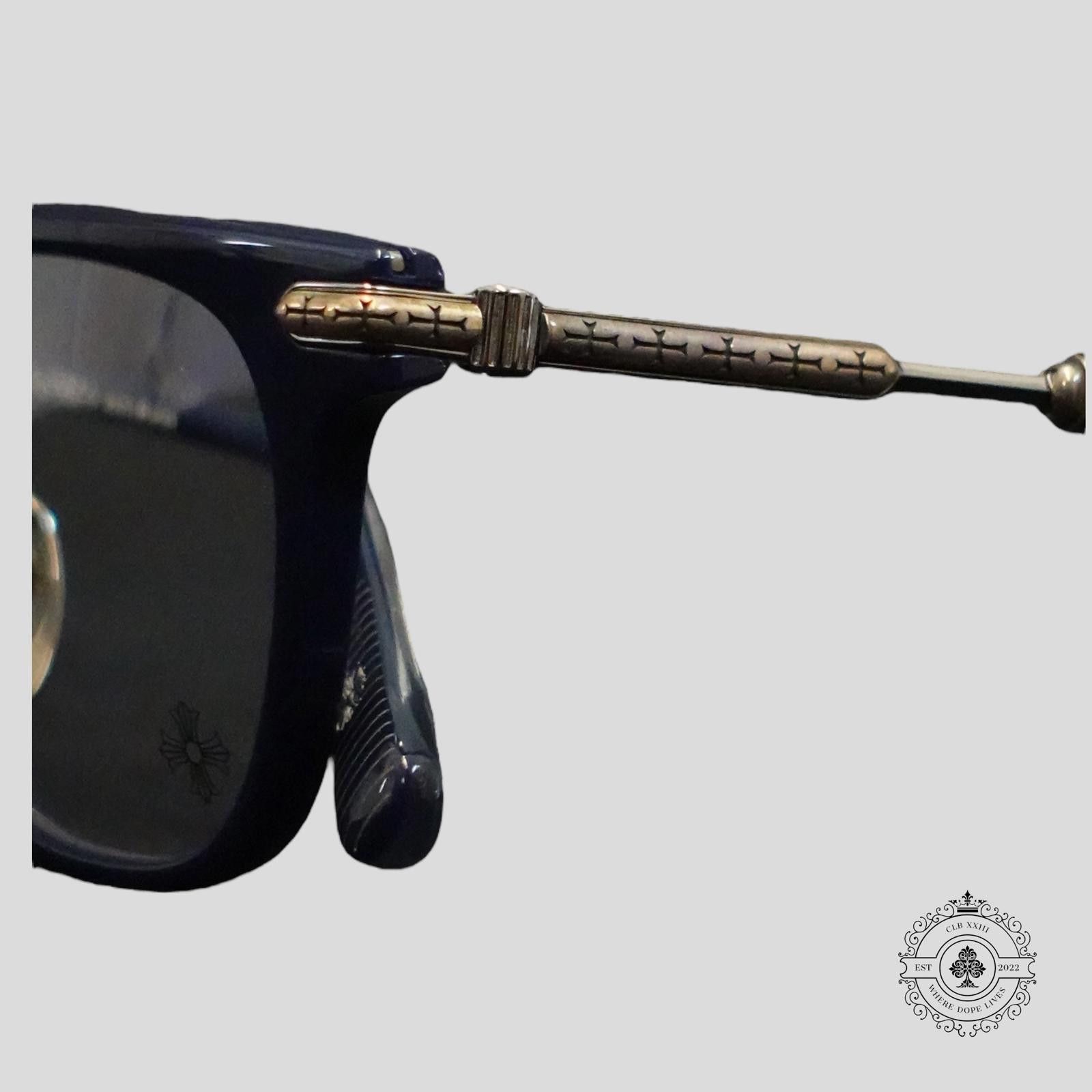 Chrome Hearts Chrome Hearts Tycoxagain Glasses in Blue/Silver Size ONE SIZE - 3 Thumbnail