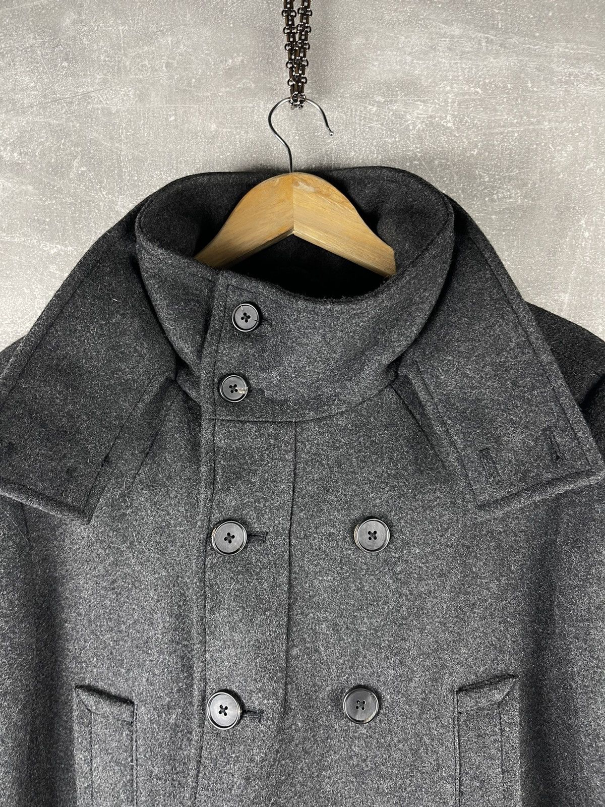 Allsaints AllSaints Spitalfields Double Breasted Wool Peacoat Jacket Size US L / EU 52-54 / 3 - 5 Thumbnail