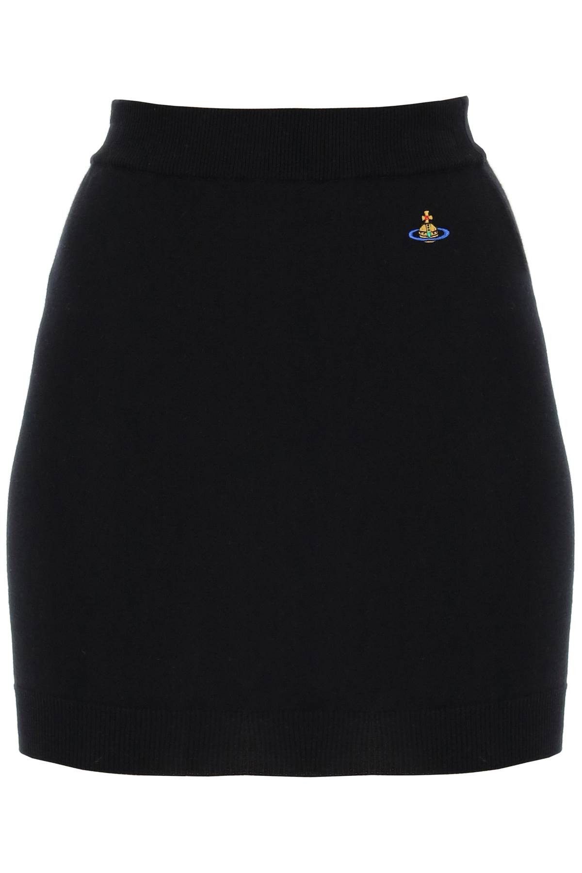 image of Vivienne Westwood Bea Mini Skirt in Nero, Women's (Size 26)