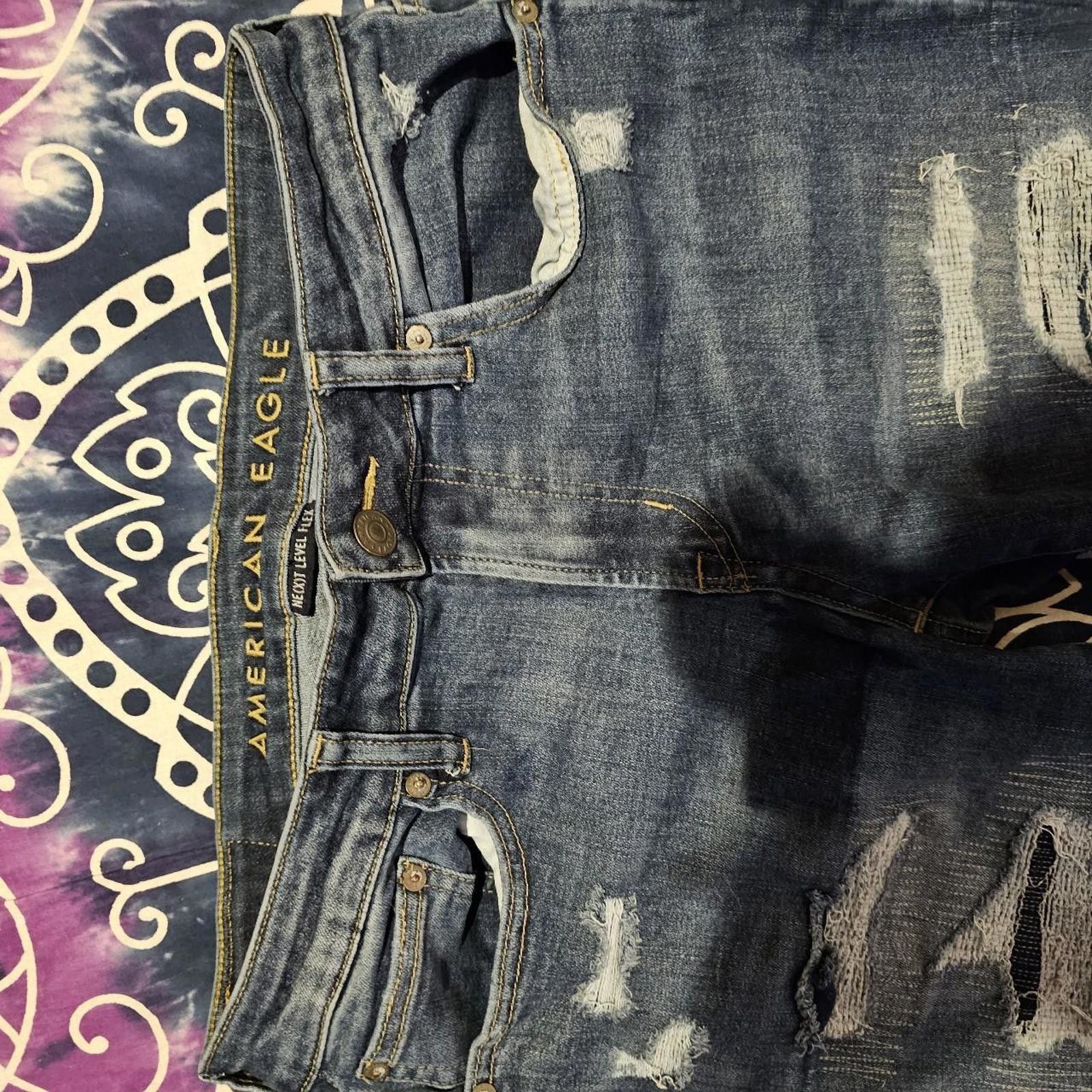 American Eagle Outfitters American Eagle Outfitters Men's Blue Jeans Size US 32 / EU 48 - 5 Thumbnail