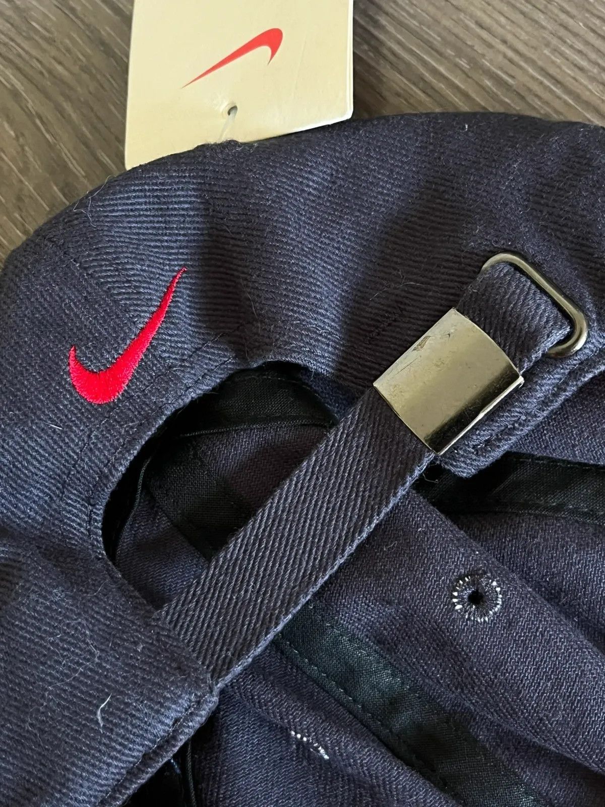Nike Nike Air Cap Swoosh 1998 Deadstock Distressed Rare One Size Size ONE SIZE - 8 Thumbnail
