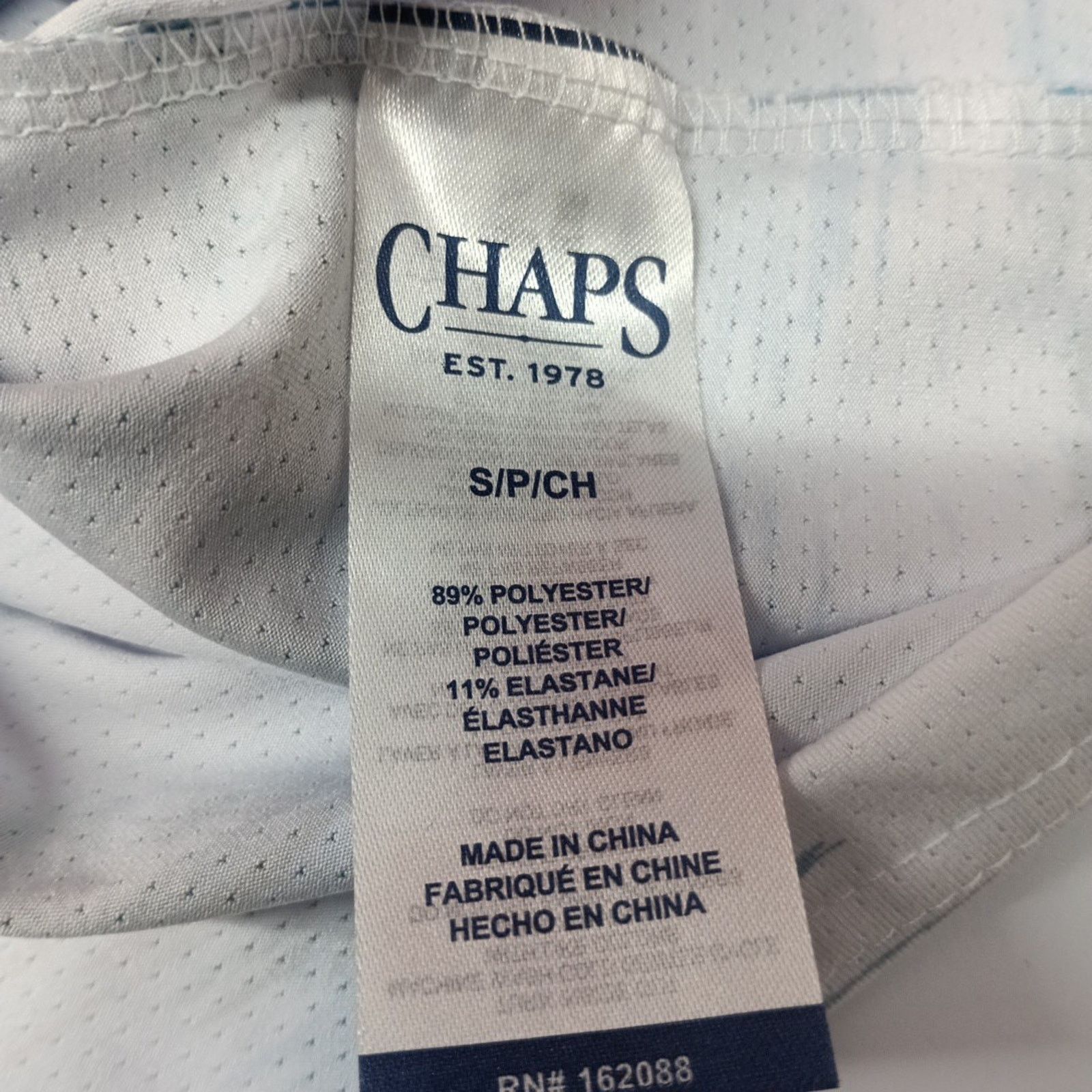 Chaps Chaps Printed Golf Polo Shirt Men's Size S White Stretch Size US S / EU 44-46 / 1 - 7 Thumbnail