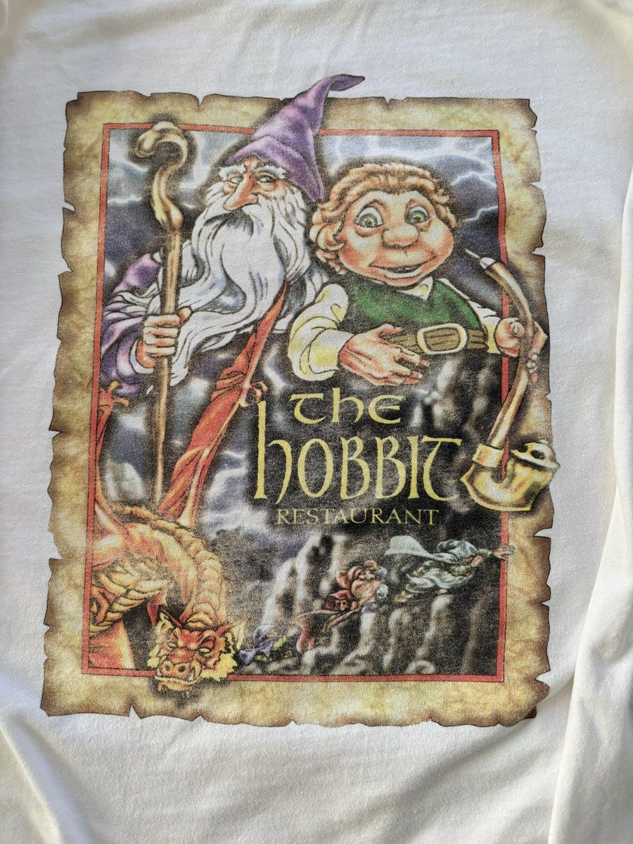 Hanes Vintage The Hobbit Restaurant Long sleeve Tee Size US XL / EU 56 / 4 - 2 Thumbnail