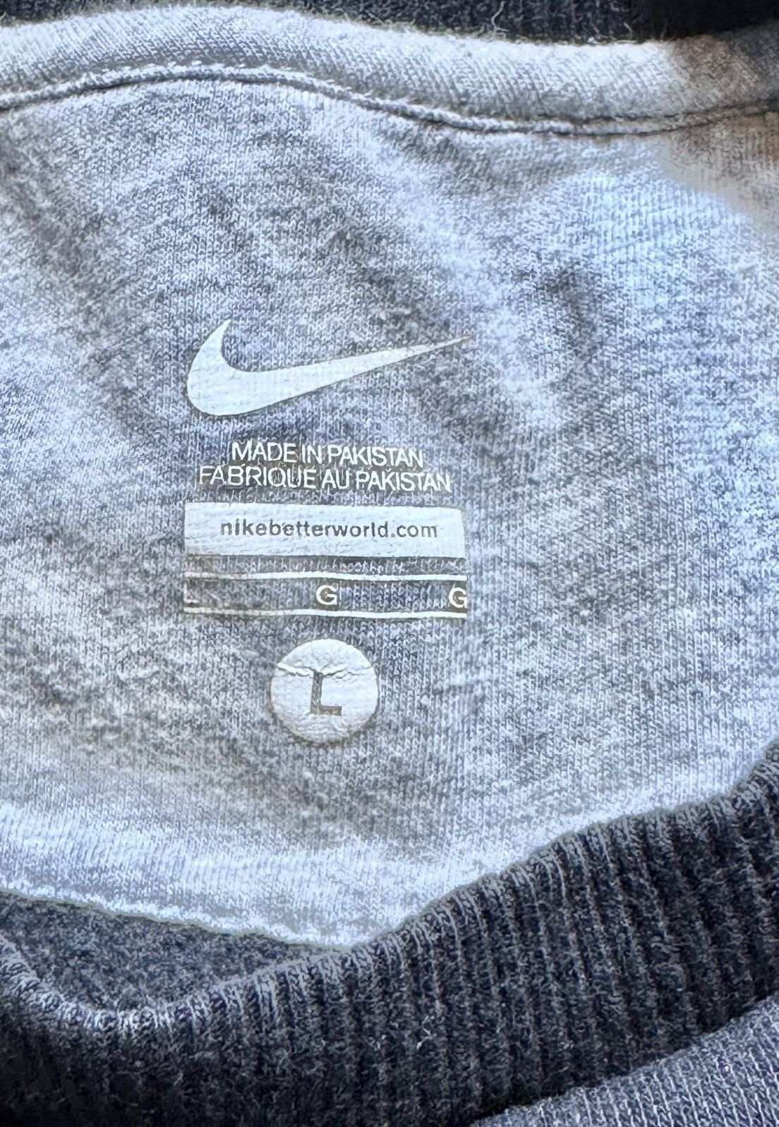 Nike × Vintage Nike Sportswear Fleece Swoosh Logo Black Sweatshirt sz L Size US L / EU 52-54 / 3 - 8 Thumbnail
