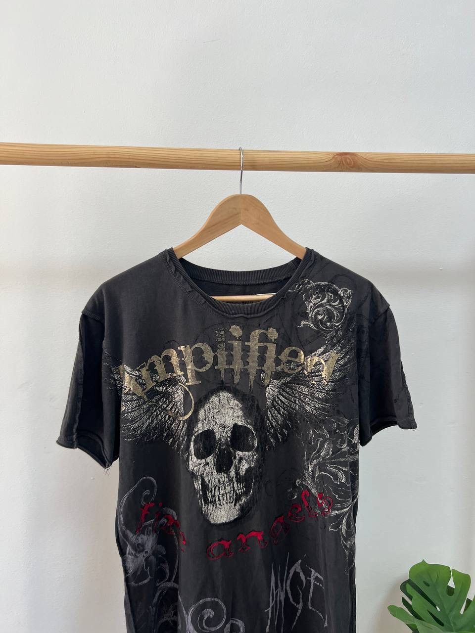 Affliction × Vintage Vintage Y2K Affliction Style Cross Hybrid Logo Tee Size US L / EU 52-54 / 3 - 4 Thumbnail