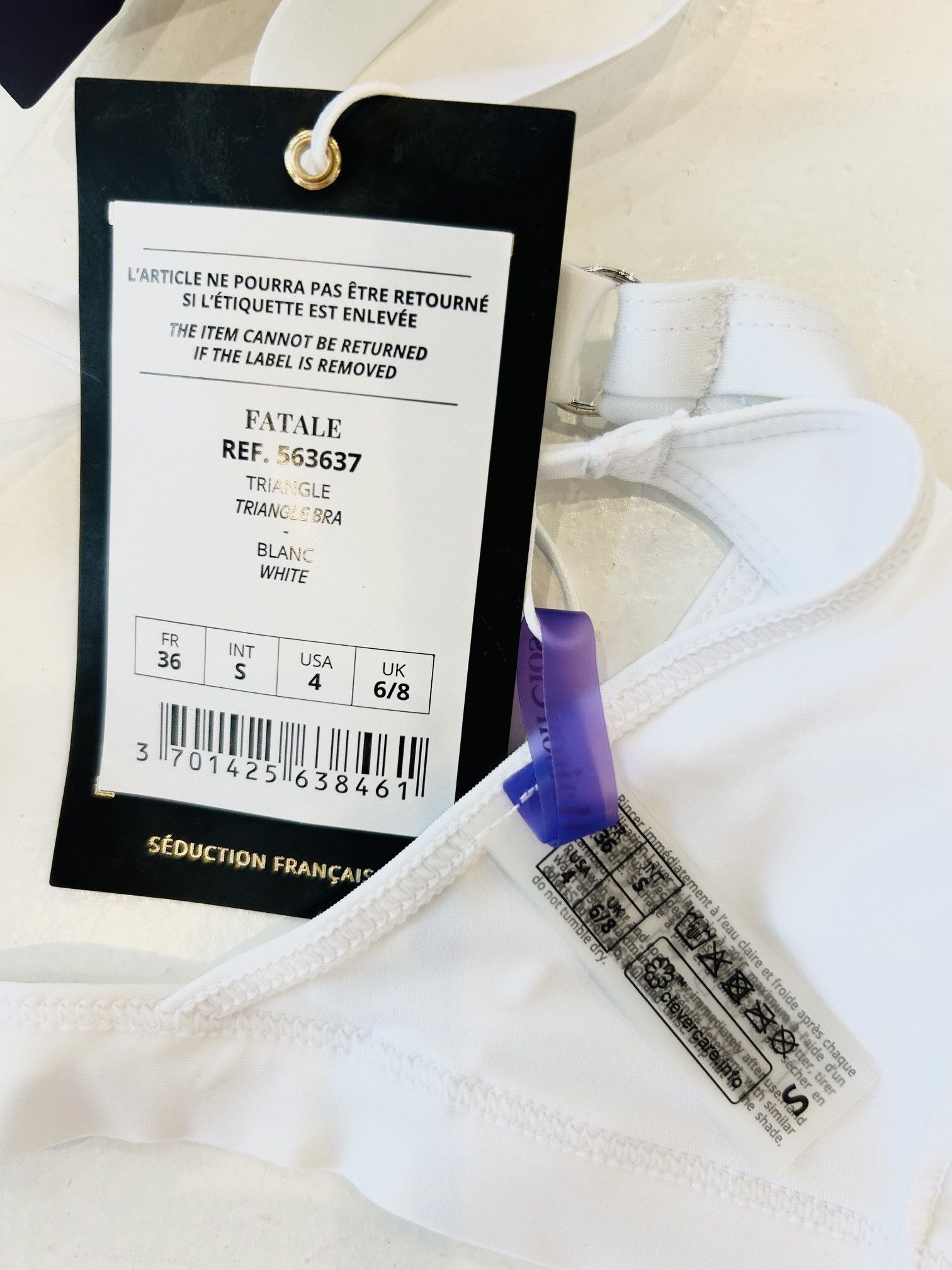 Other Maison Close White Triangle Bra - Fatale Size ONE SIZE - 4 Thumbnail