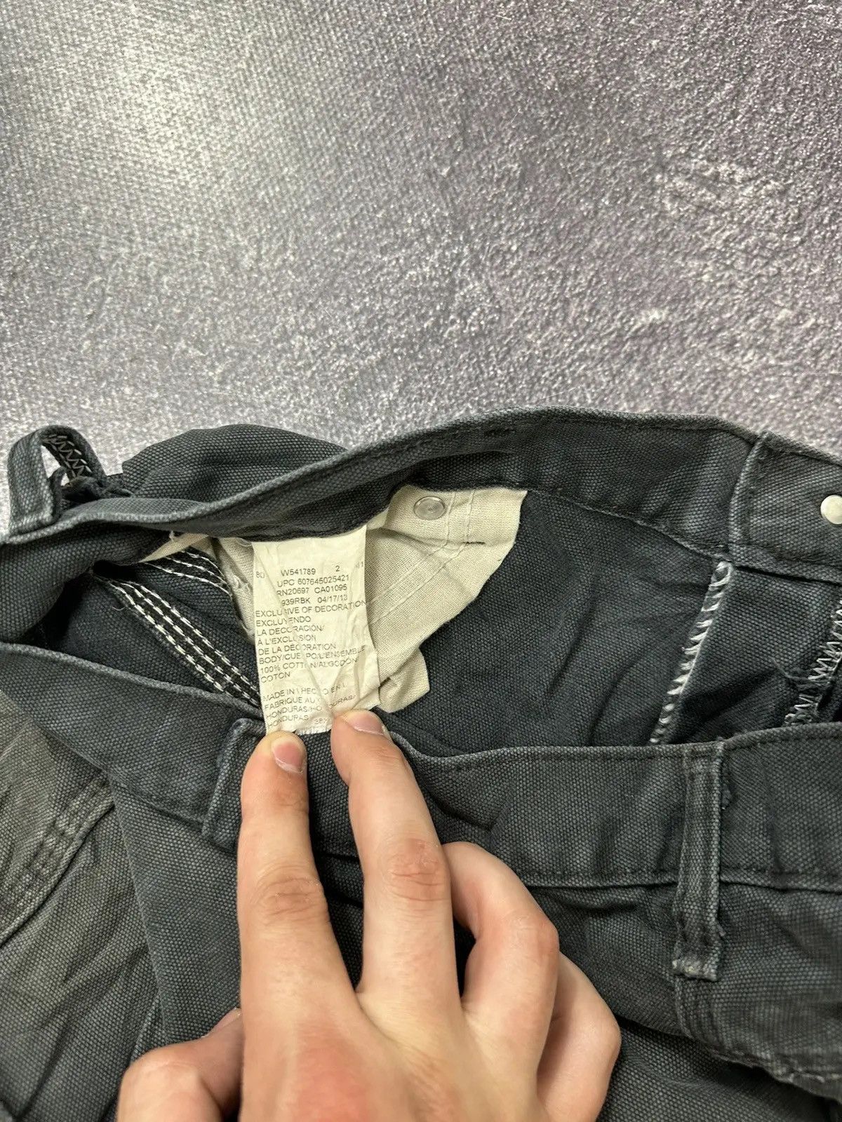 Dickies × Vintage Vintage Dickies Y2K Black Denim Work Hype Baggy Pants Jeans Size US 38 / EU 54 - 7 Thumbnail
