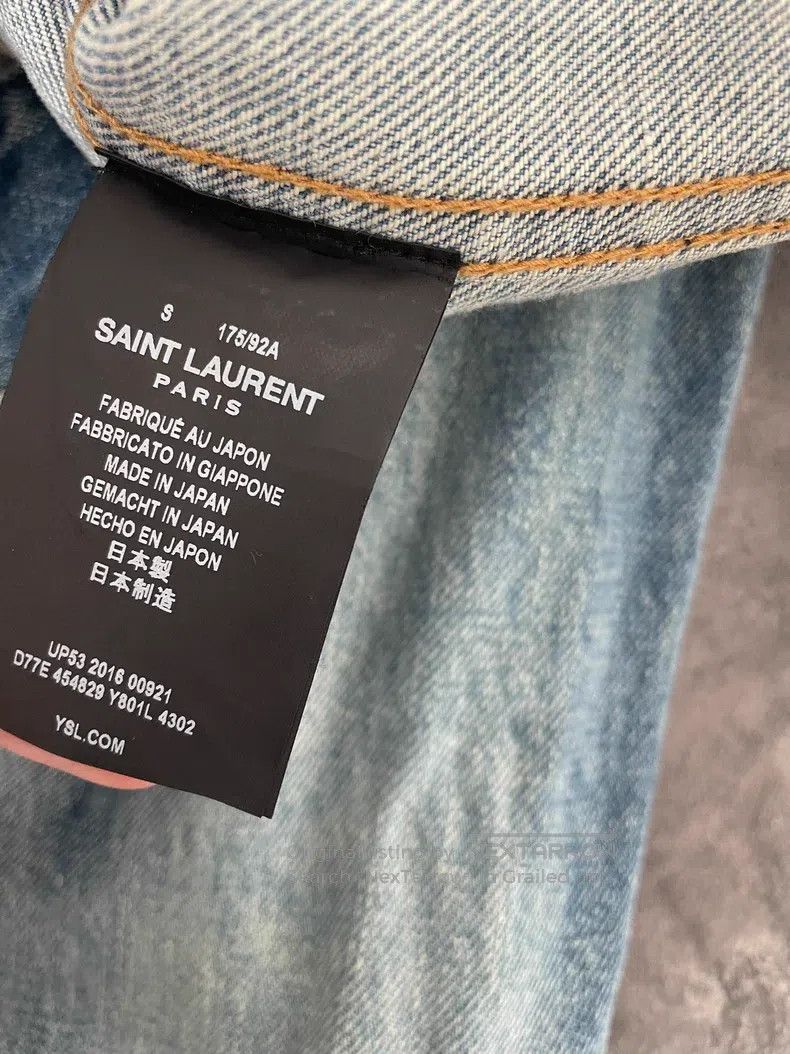 Saint Laurent Paris Saint Laurent Paris Slogan splashed worn-out big destroyed Size US S / EU 44-46 / 1 - 8 Thumbnail