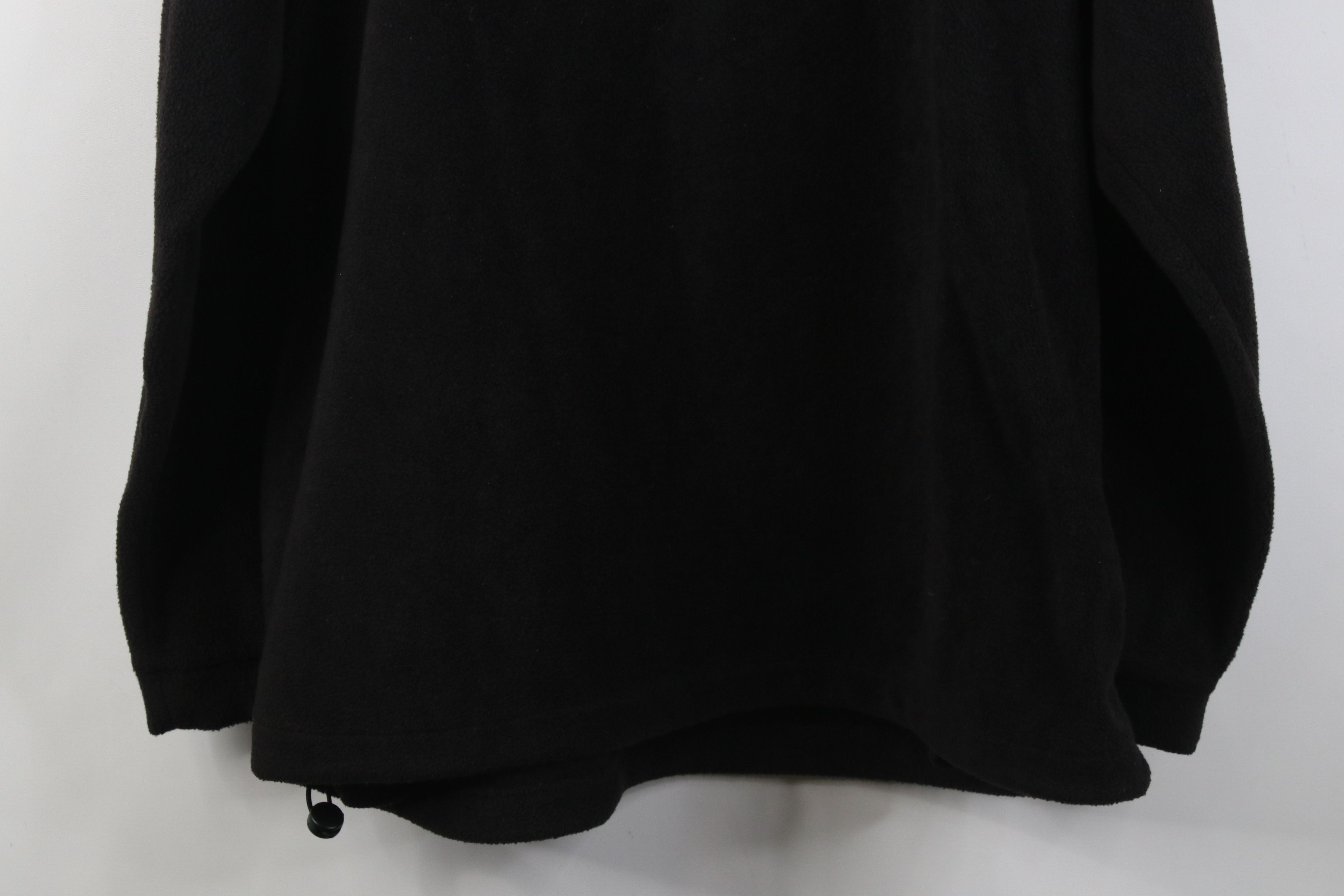 Vintage Vintage 90s Streetwear Pullover 1/4 Zip Fleece Sweater Black Size US L / EU 52-54 / 3 - 10 Thumbnail