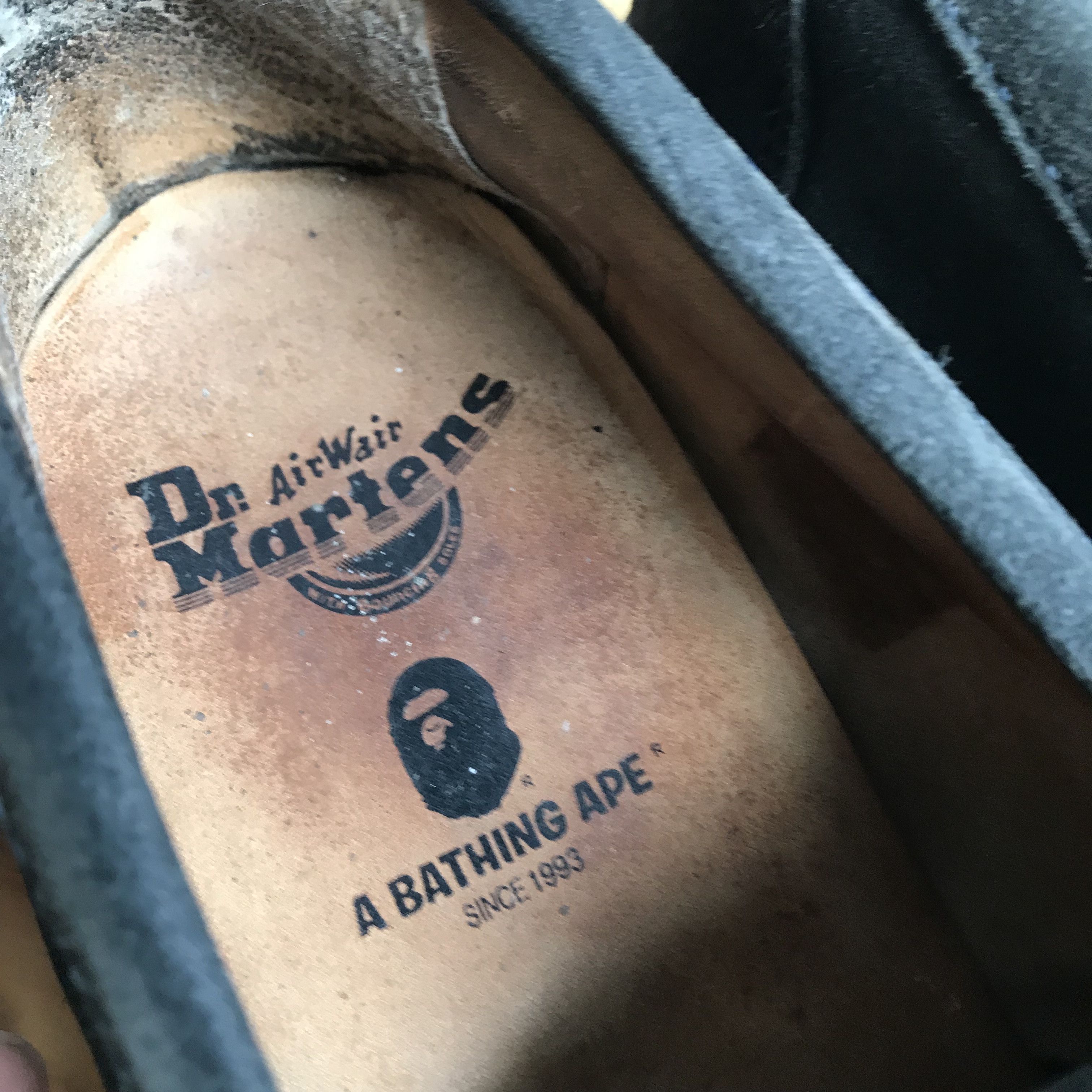 Dr. Martens Dr Martens x Bape A bathing ape Adrian Tassle Black Suede Size US 11.5 / EU 44-45 - 5 Thumbnail