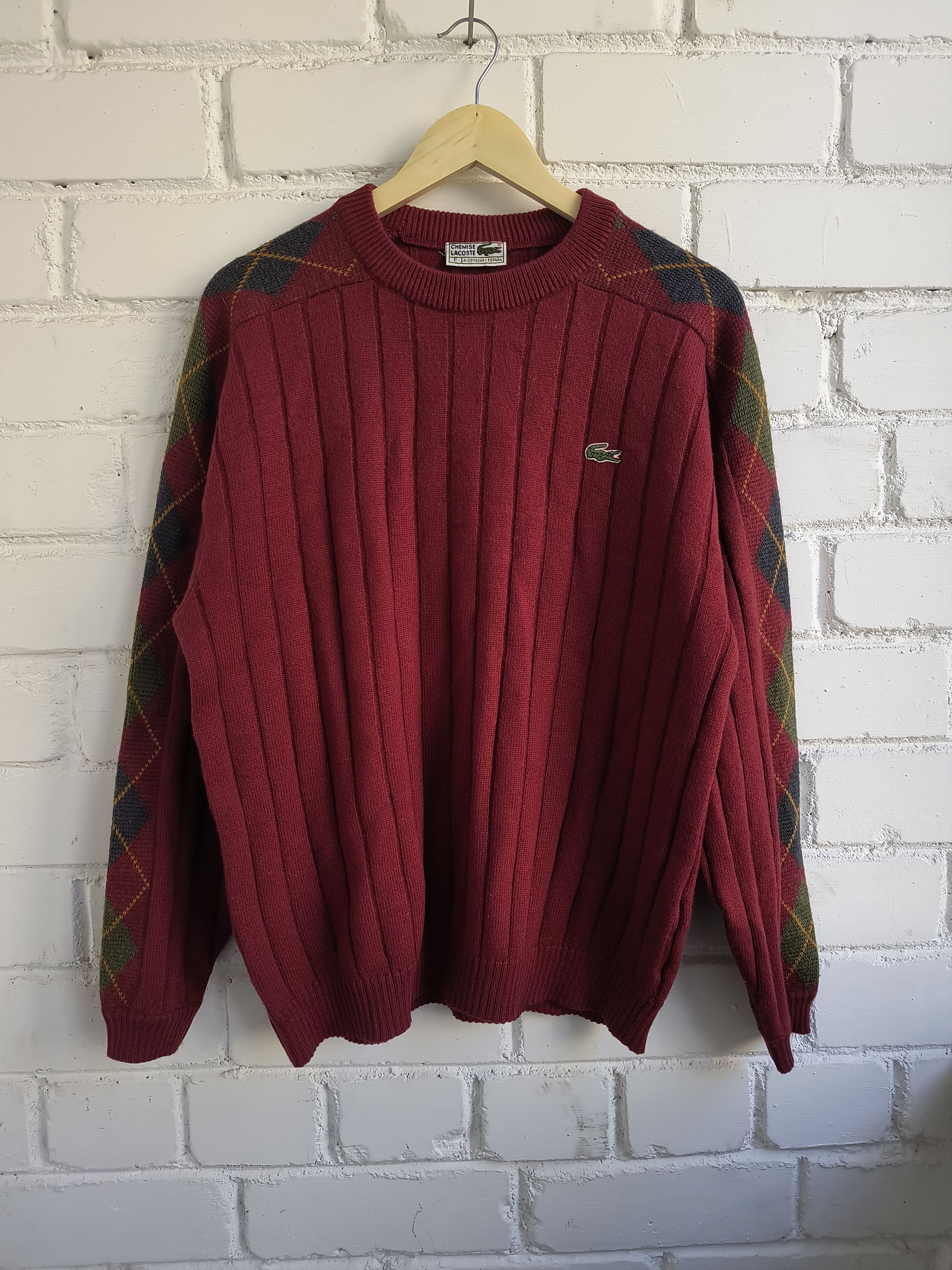 Lacoste Vintage Lacoste Cable Knit Sweater Size US L / EU 52-54 / 3 - 2 Thumbnail