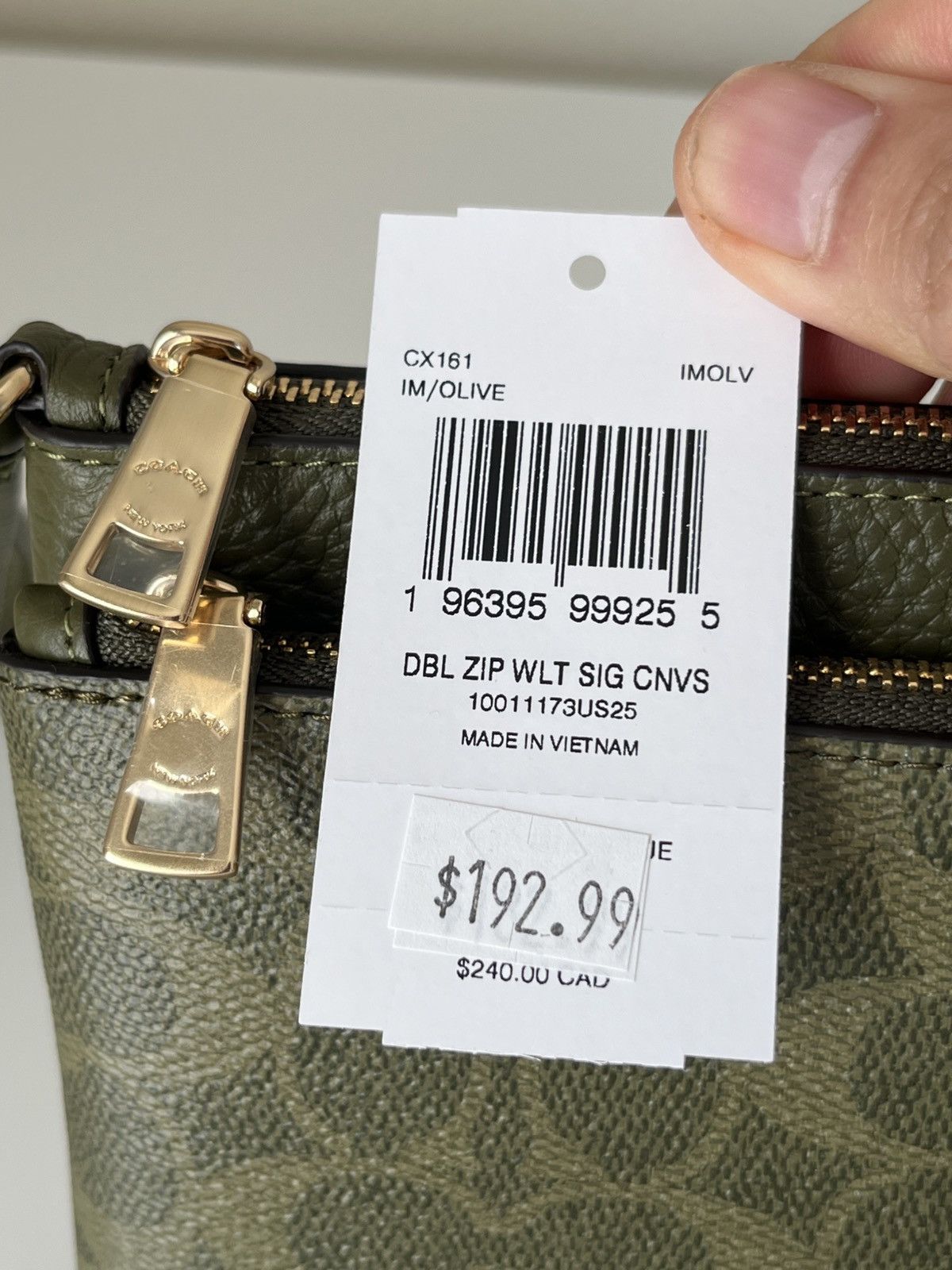 Coach Coach large double zip wristlet Size ONE SIZE - 5 Thumbnail