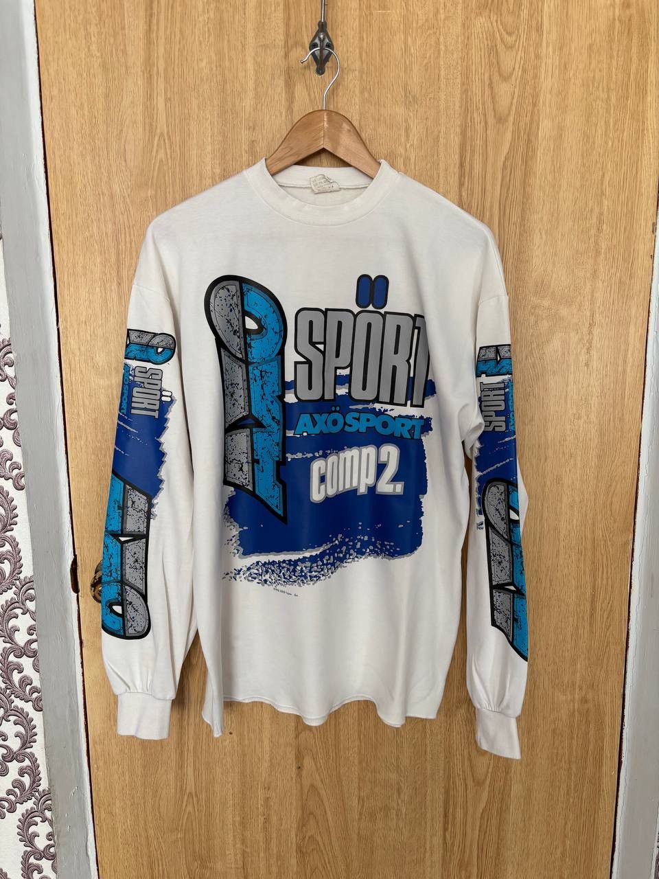 Gear for Sports Vintage 90s AXO Sports Comp2 Motorcross Jersey Longsleeve Size US L / EU 52-54 / 3 - 1 Thumbnail