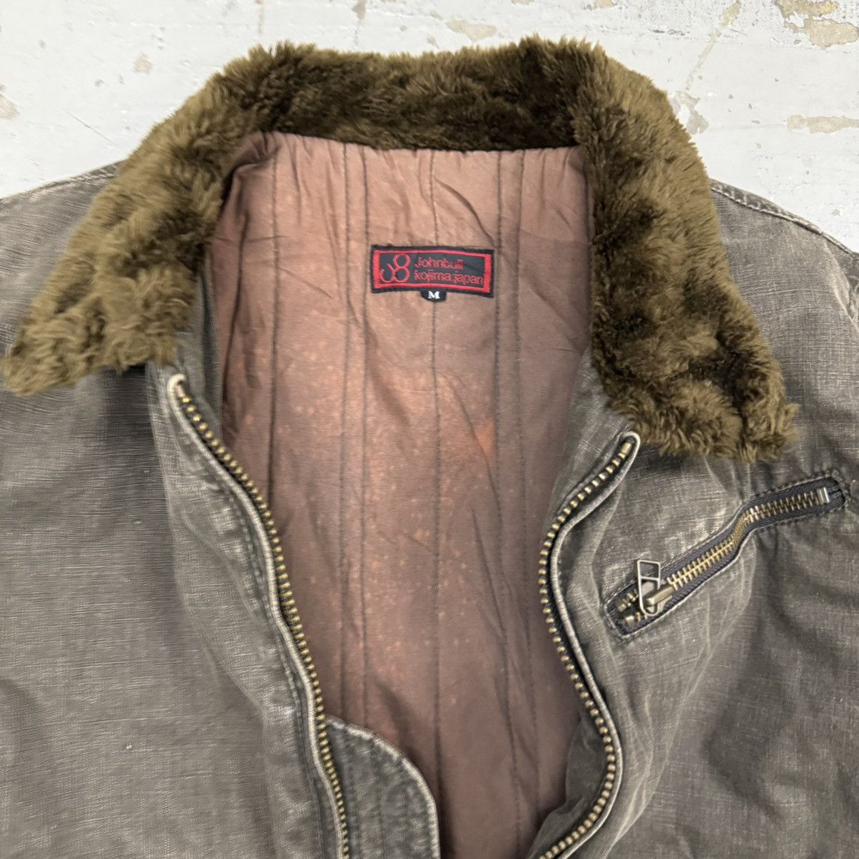 Johnbull JohnBull Kojima Denim Pilot Flight Shearling Fur Jacket Size US M / EU 48-50 / 2 - 7 Thumbnail