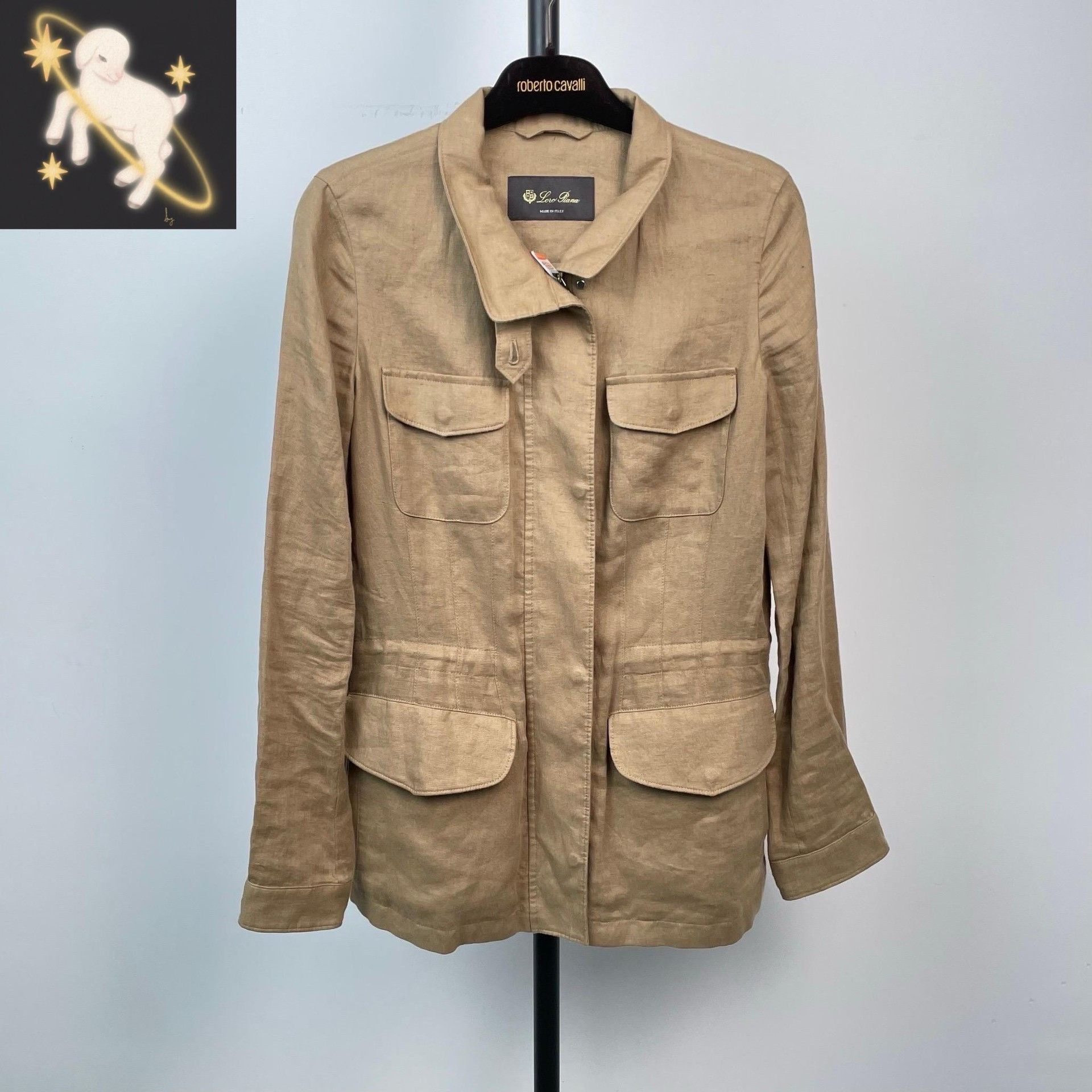 Loro Piana Loro Piana dec524 Khaki Traveller Linen Jacket Size S / US 4 / IT 40 - 1 Thumbnail