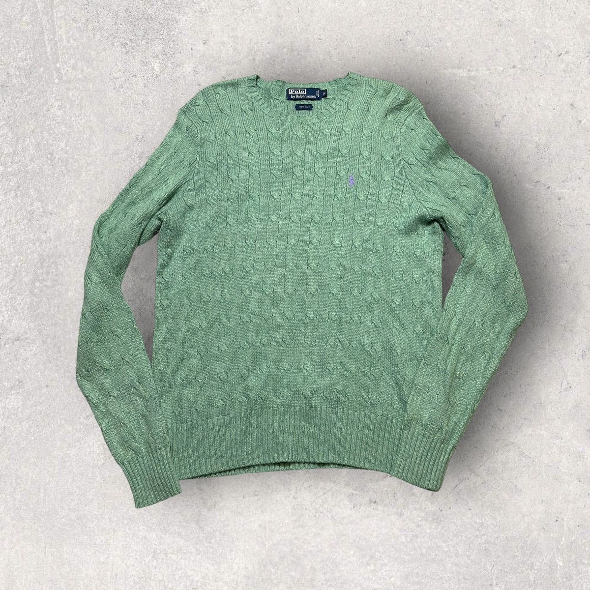 Polo Ralph Lauren × Vintage Vintage Polo silk sweater Size US M / EU 48-50 / 2 - 1 Thumbnail