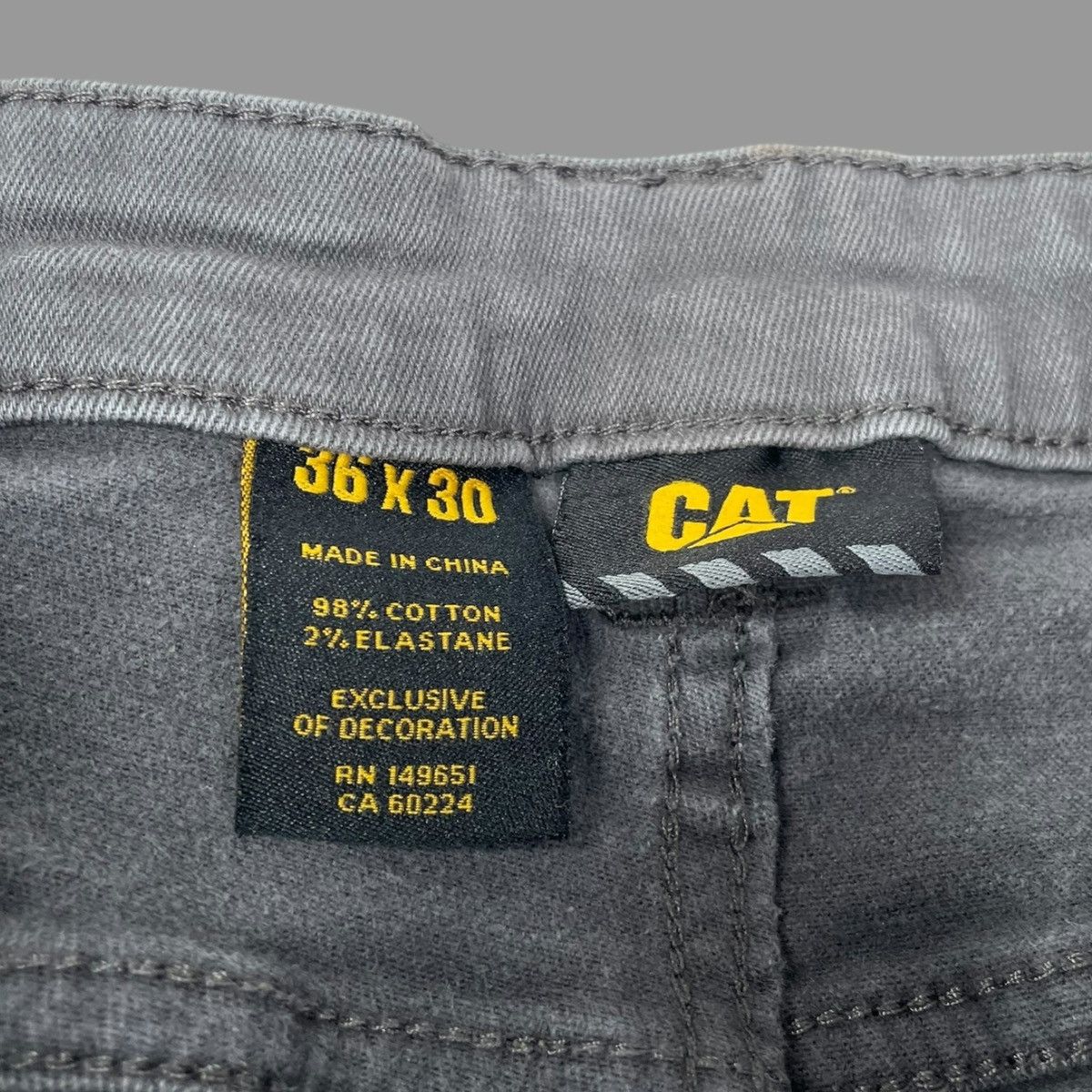 Caterpillar × Vintage Vintage 90s cat double knee work pants Size US 34 / EU 50 - 5 Thumbnail