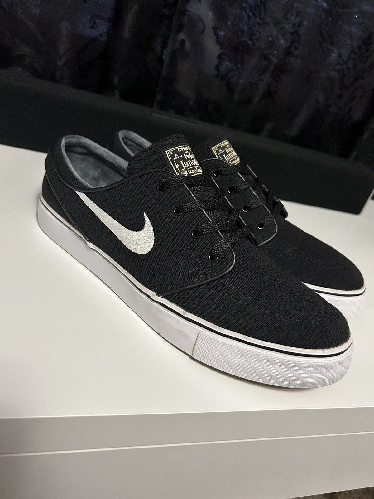 image of Nike Stefan Janoski OG Black/white - Size: 10.5 Shoes, Men's