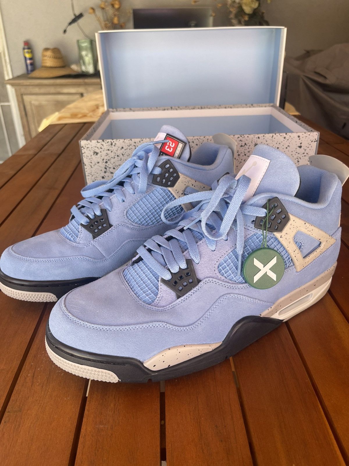 Jordan Brand Air Jordan 4 Retro University Blue Colorway Size US 14 / EU 47 - 5 Thumbnail