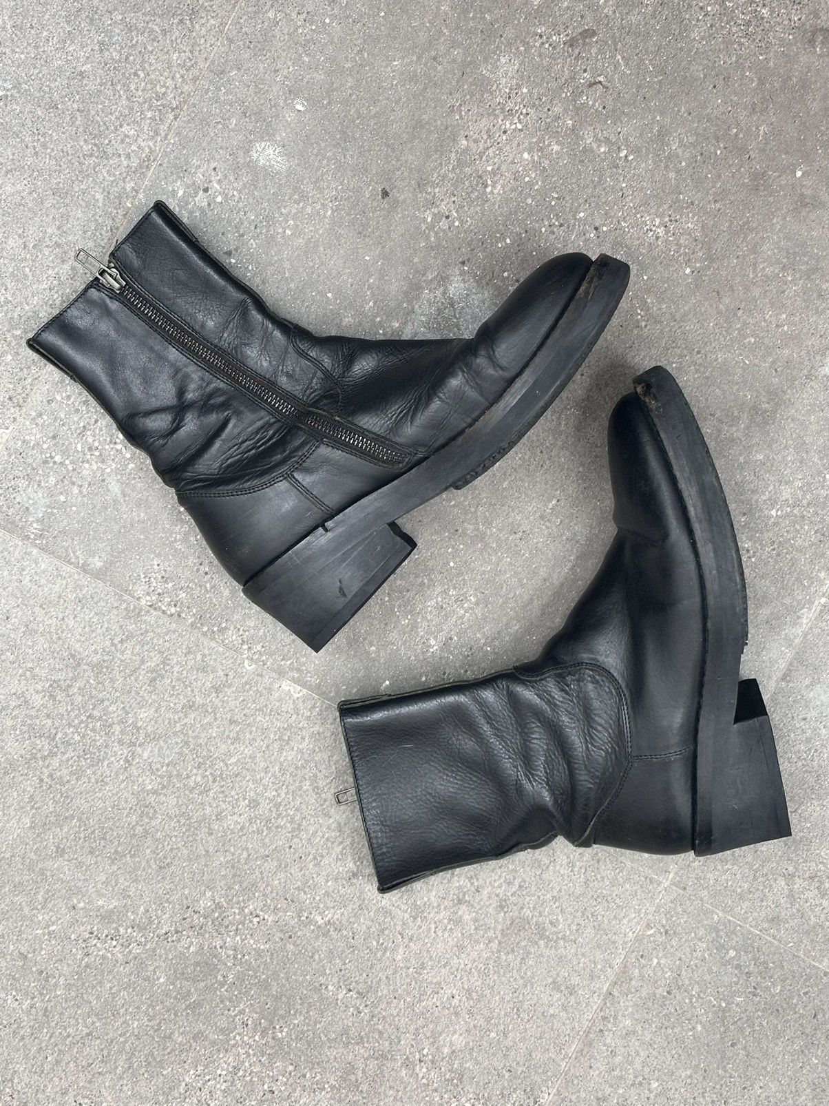Ann Demeulemeester Ann Demeulemeester | AW2011 Side-Zip Military Boots Size US 7 / IT 37 - 1 Thumbnail