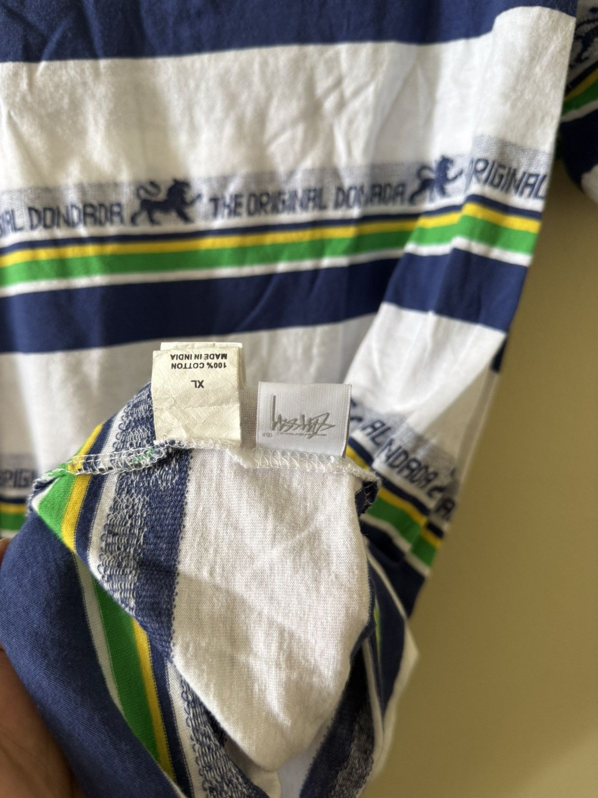 Stussy Stussy original dondada stripe t-shirt size XL Size US XL / EU 56 / 4 - 5 Thumbnail