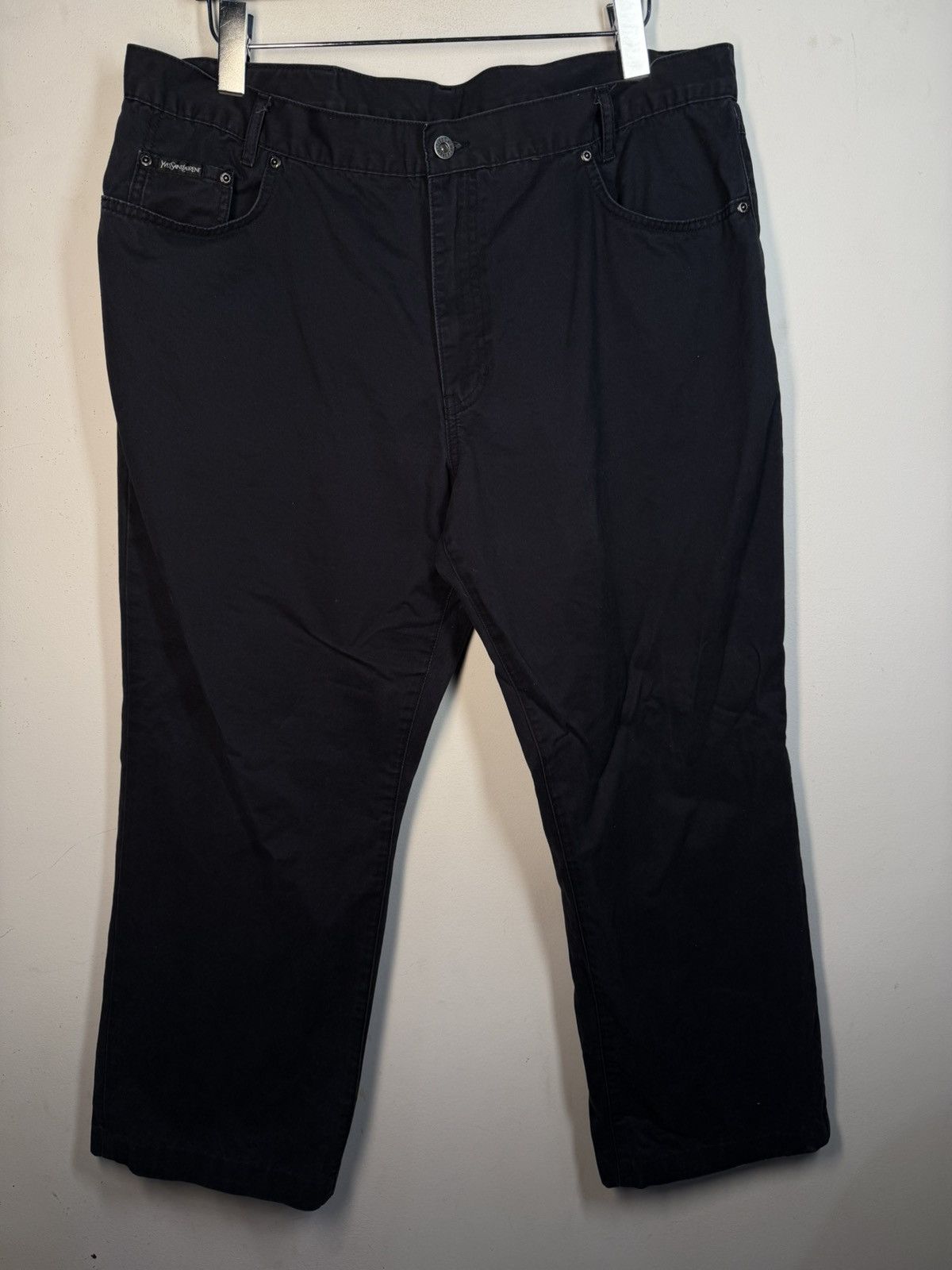 Yves Saint Laurent 40x30 YSL Jeans Black Denim Pants Cotton Casual Vintage y2k Size US 40 / EU 56 - 2 Thumbnail
