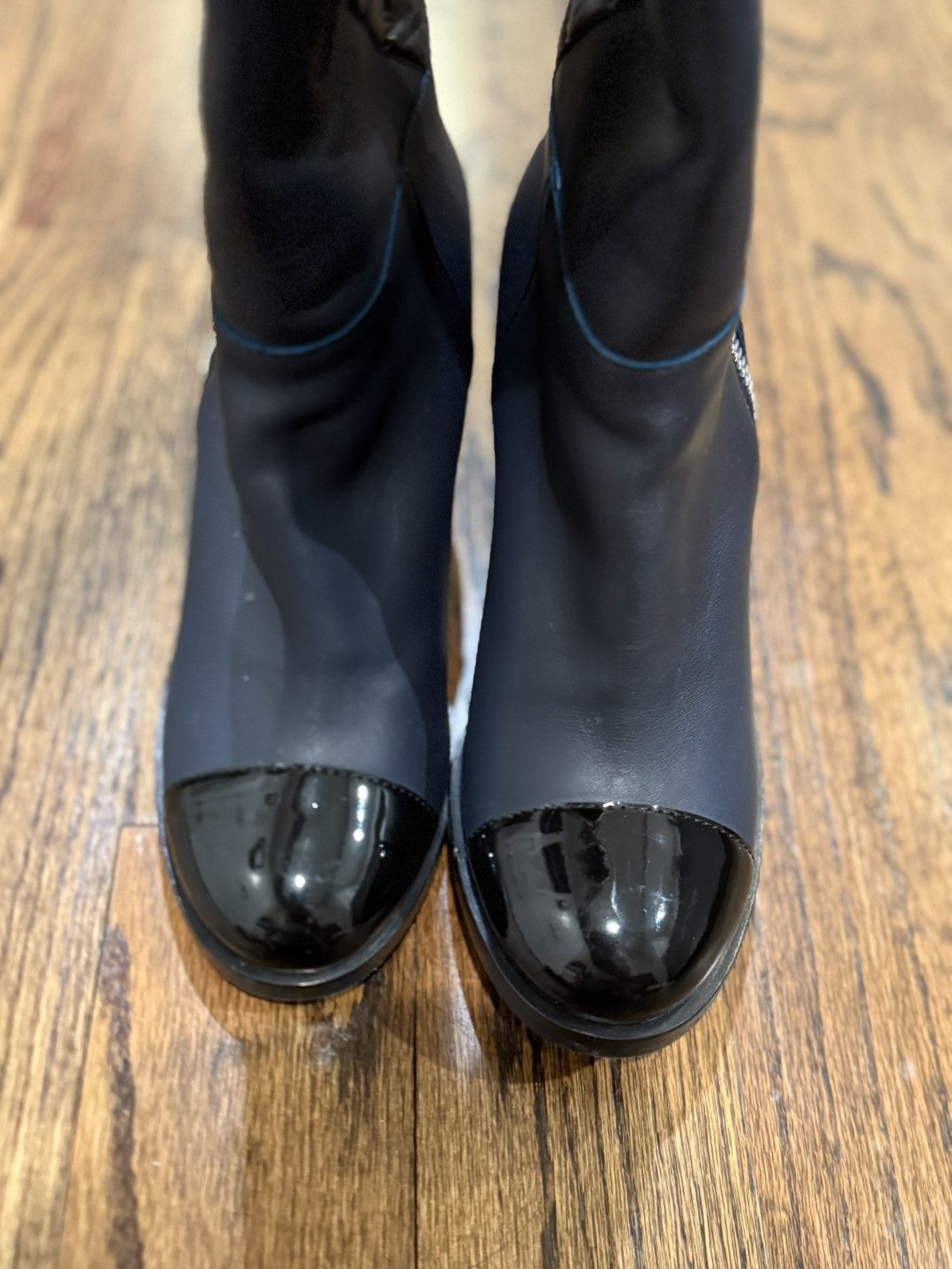 Chanel CHANEL 19B Leather Knee High Tall Boots Heels Size US 8.5 / IT 38.5 - 5 Thumbnail