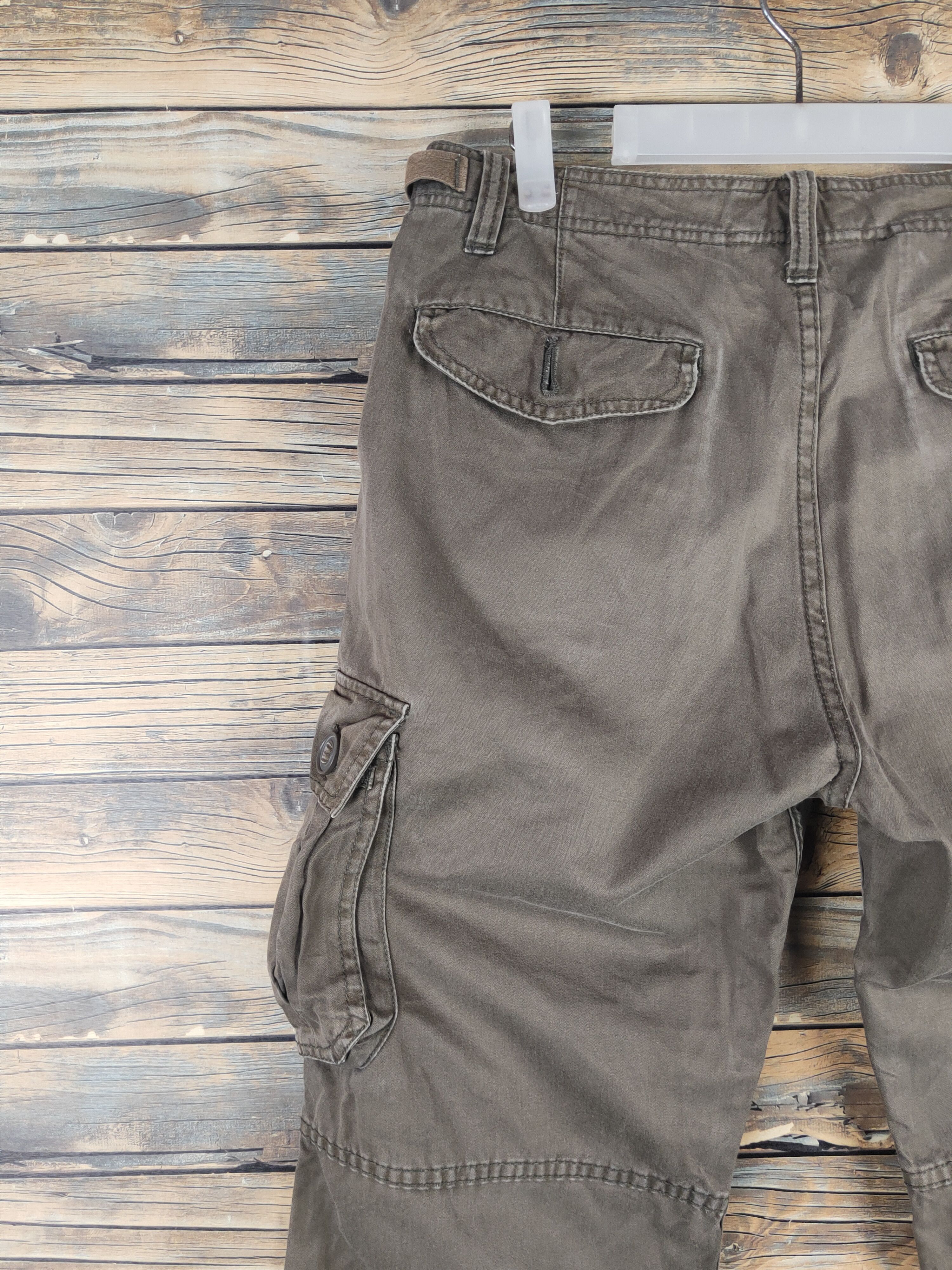 Japanese Brand DL Back Number Brown Multipocket Cargo Pants #46-235T Size US 32 / EU 48 - 8 Thumbnail