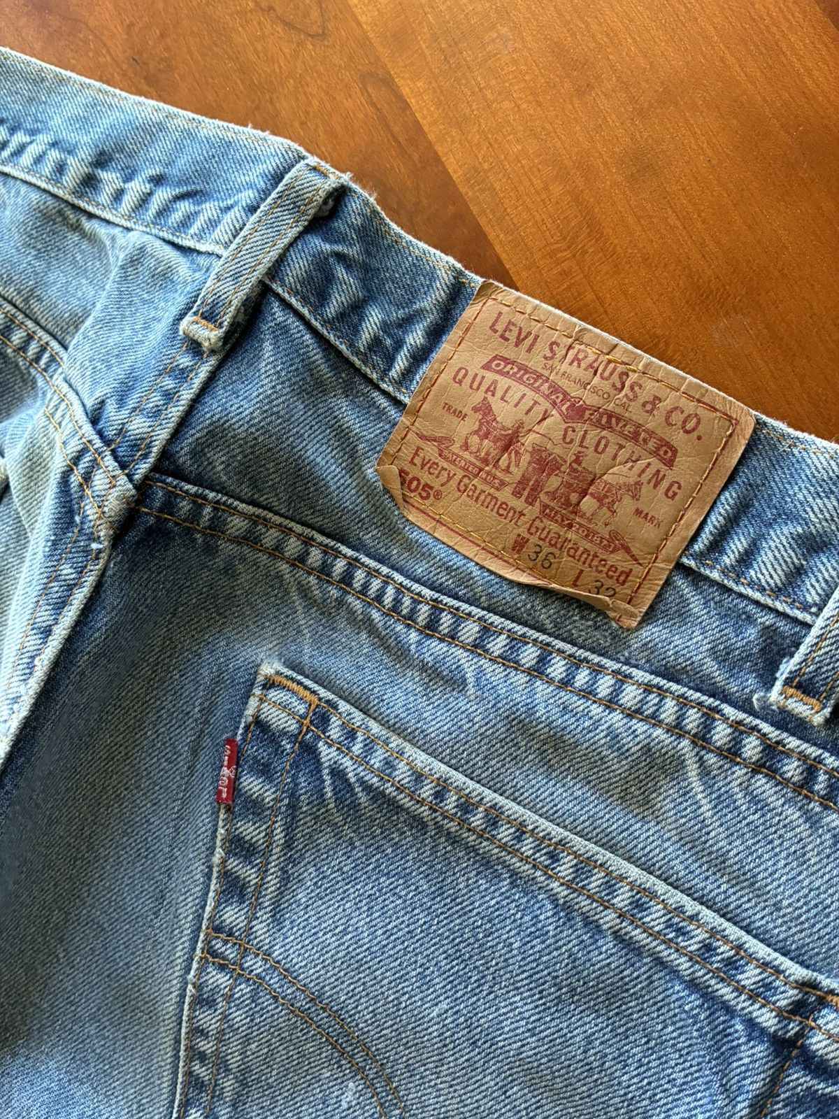 Von Dutch Vintage 90s Levi’s 505 faded denim jeans Size ONE SIZE - 2 Thumbnail