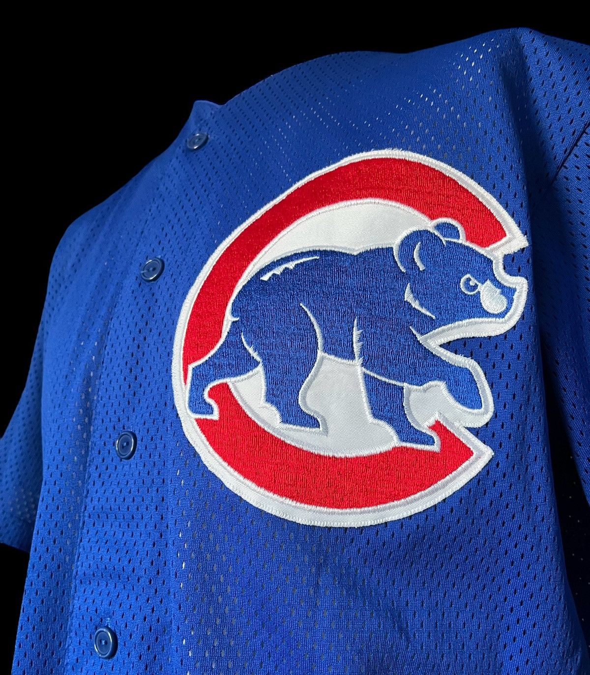MLB × Majestic × Vintage 1990’s MLB Chicago Cubs Majestic baseball jersey size L Size US L / EU 52-54 / 3 - 6 Thumbnail