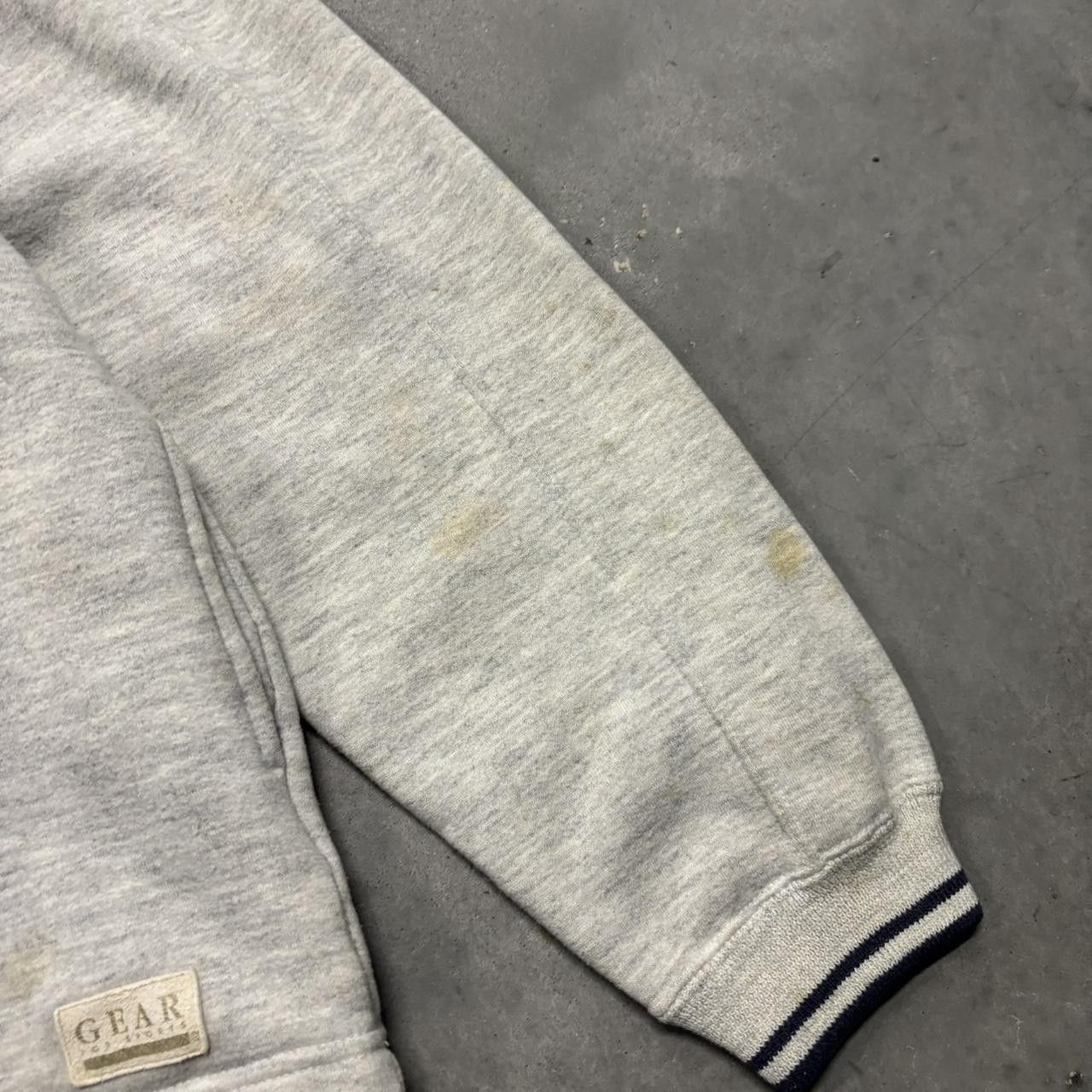 Japanese Brand × Vintage Crazy Vintage 90s Grey Spirit Athletics Spellout Hoodie! Size US M / EU 48-50 / 2 - 3 Thumbnail
