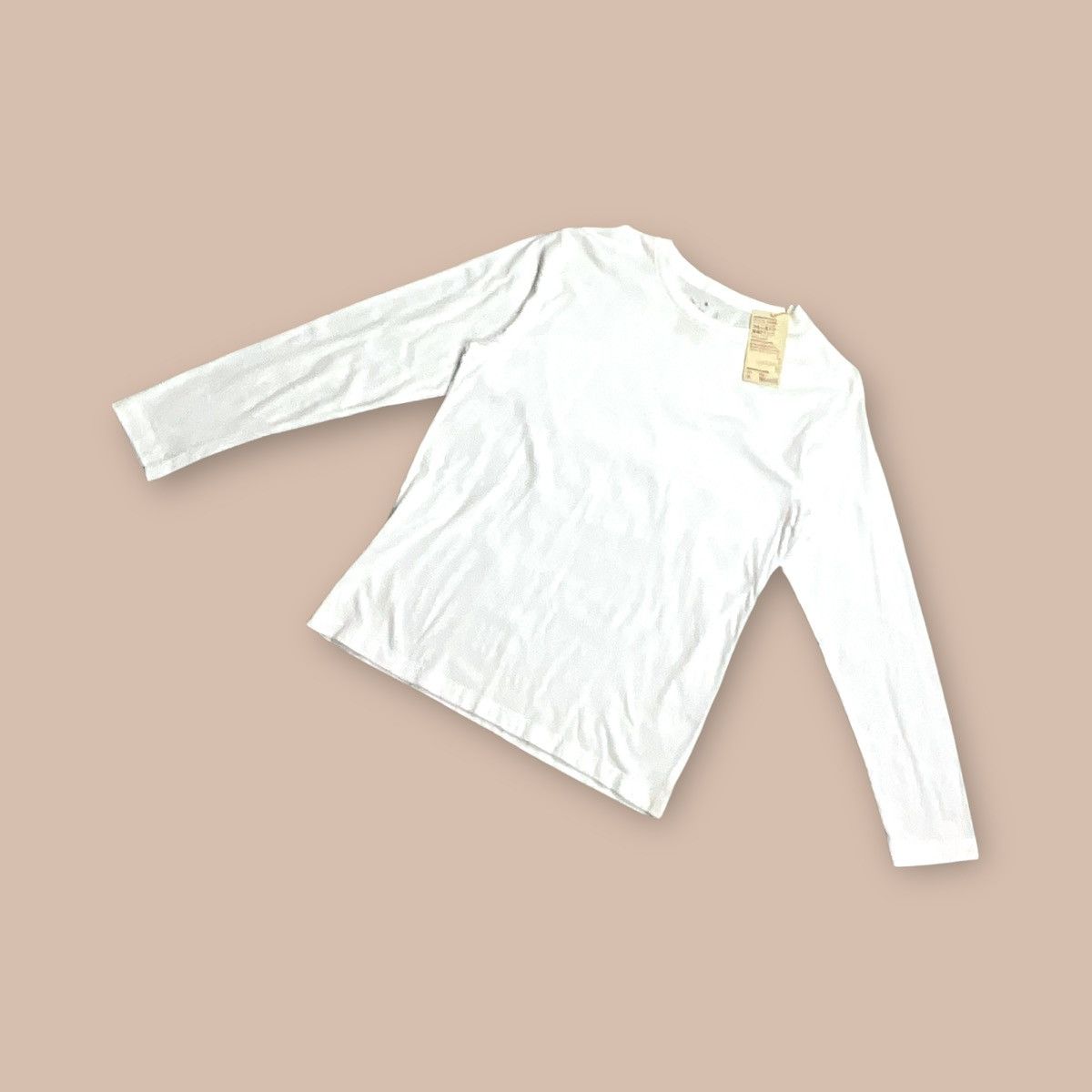 Muji Muji White Long Sleeve Tees Size US M / EU 48-50 / 2 - 1 Thumbnail