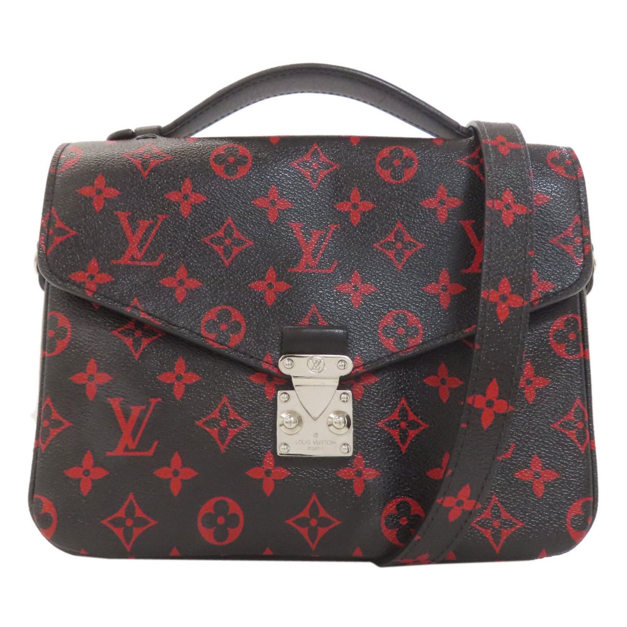 Louis Vuitton Louis Vuitton M41462 Pochette Metis MM Enfla Rouge Handbag Monogram Canvas Women's LOUIS VUITTON Size ONE SIZE - 1 Thumbnail