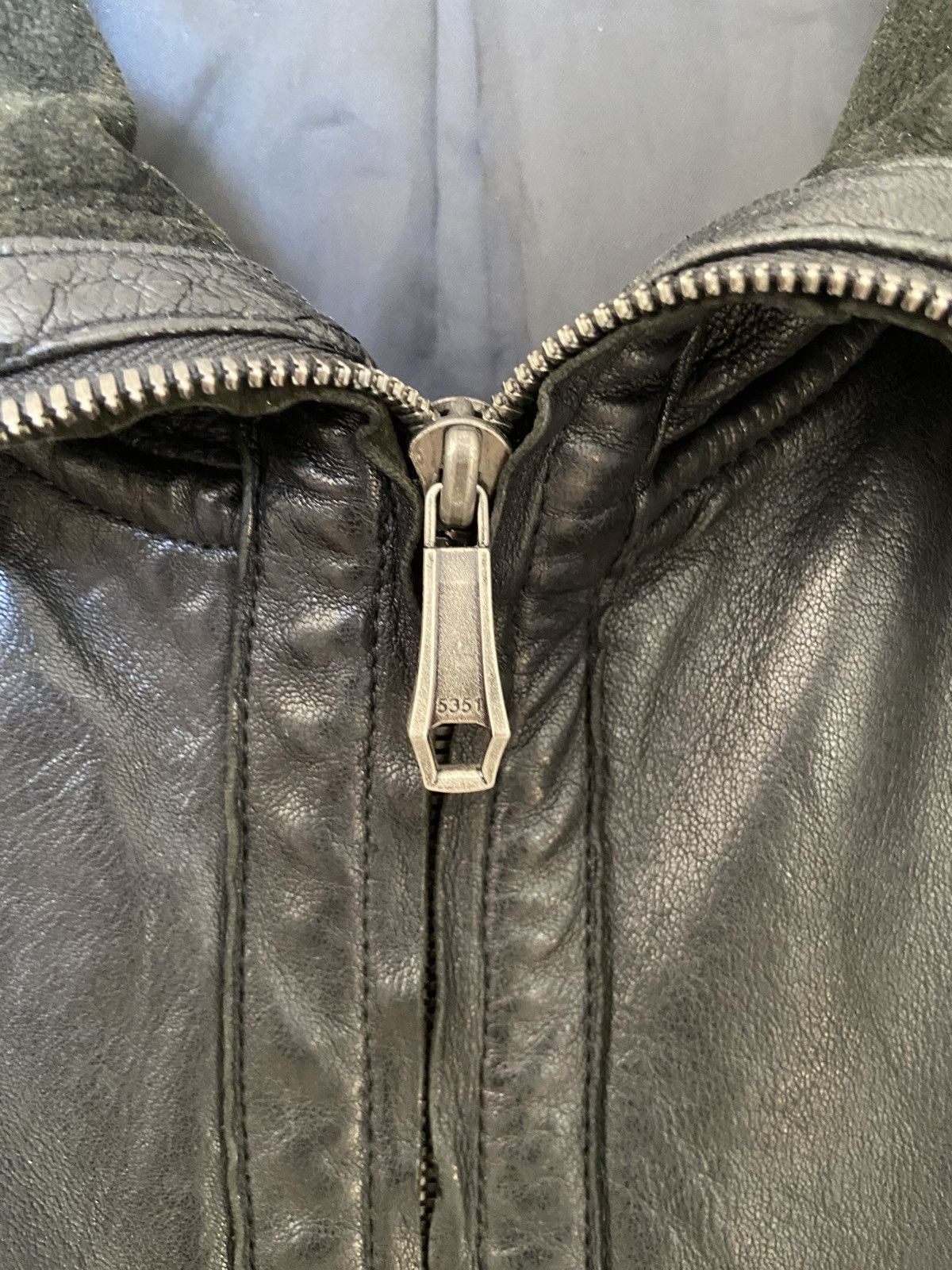 5351 POUR LES HOMMES 5351 Leather Zip Jacket Size US M / EU 48-50 / 2 - 3 Thumbnail