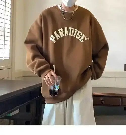 VIBE Streetwear Vintage Foam Printing Men's American Sweatshirt Size US M / EU 48-50 / 2 - 7 Thumbnail